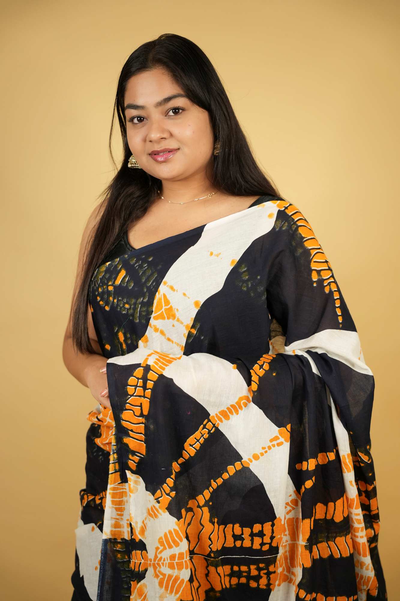 Mulmul Cotton Jaipuri Printed Ready to wear Saree