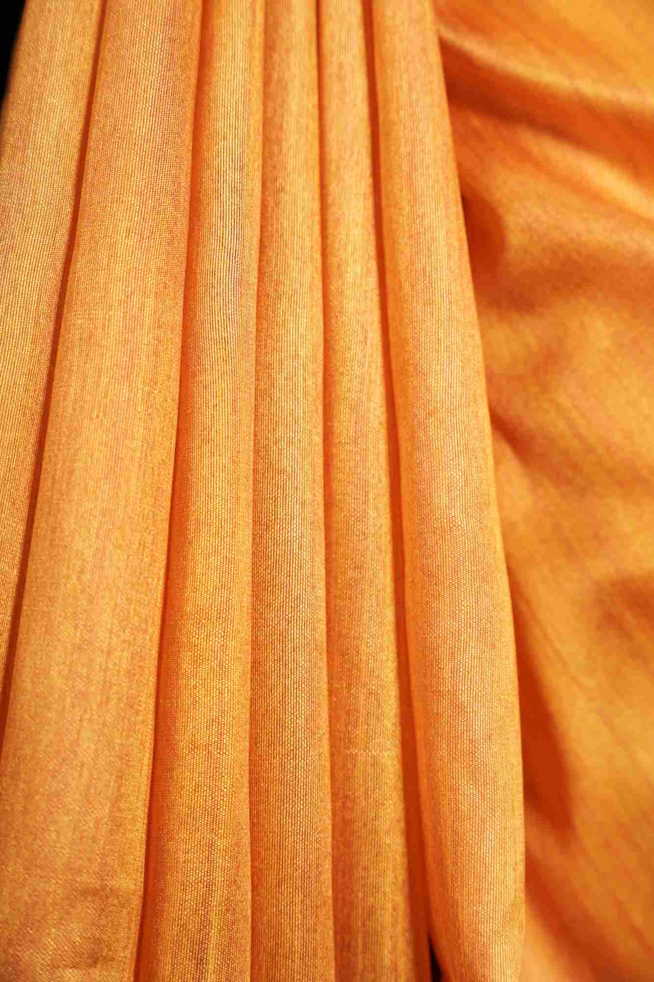 Beautiful Yellow Semi Ghicha Tussar Silk Saree with Madhubani Print Wrap in 1 Minute Saree