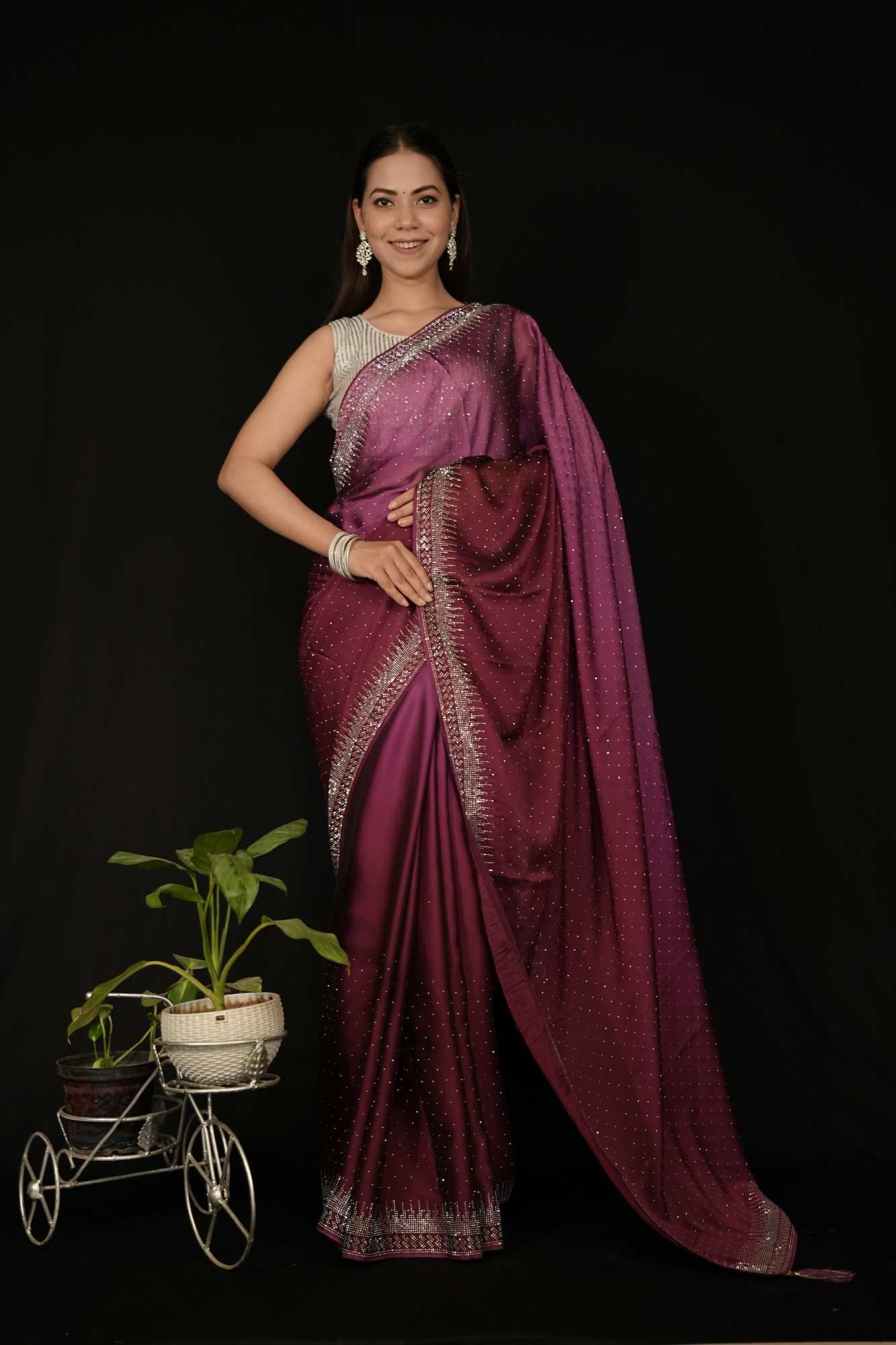 Ready to Wear One Minute Sarees Prestitched Sarees customised Plus Size