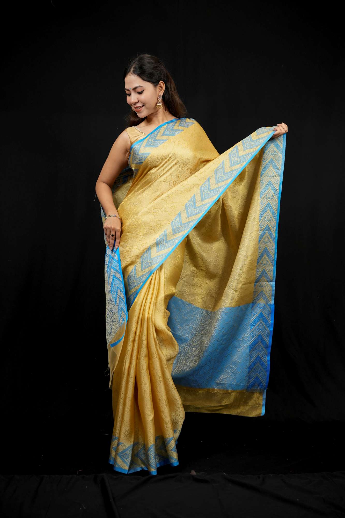 Nita Ambani inspired Banarasi ready to wear saree