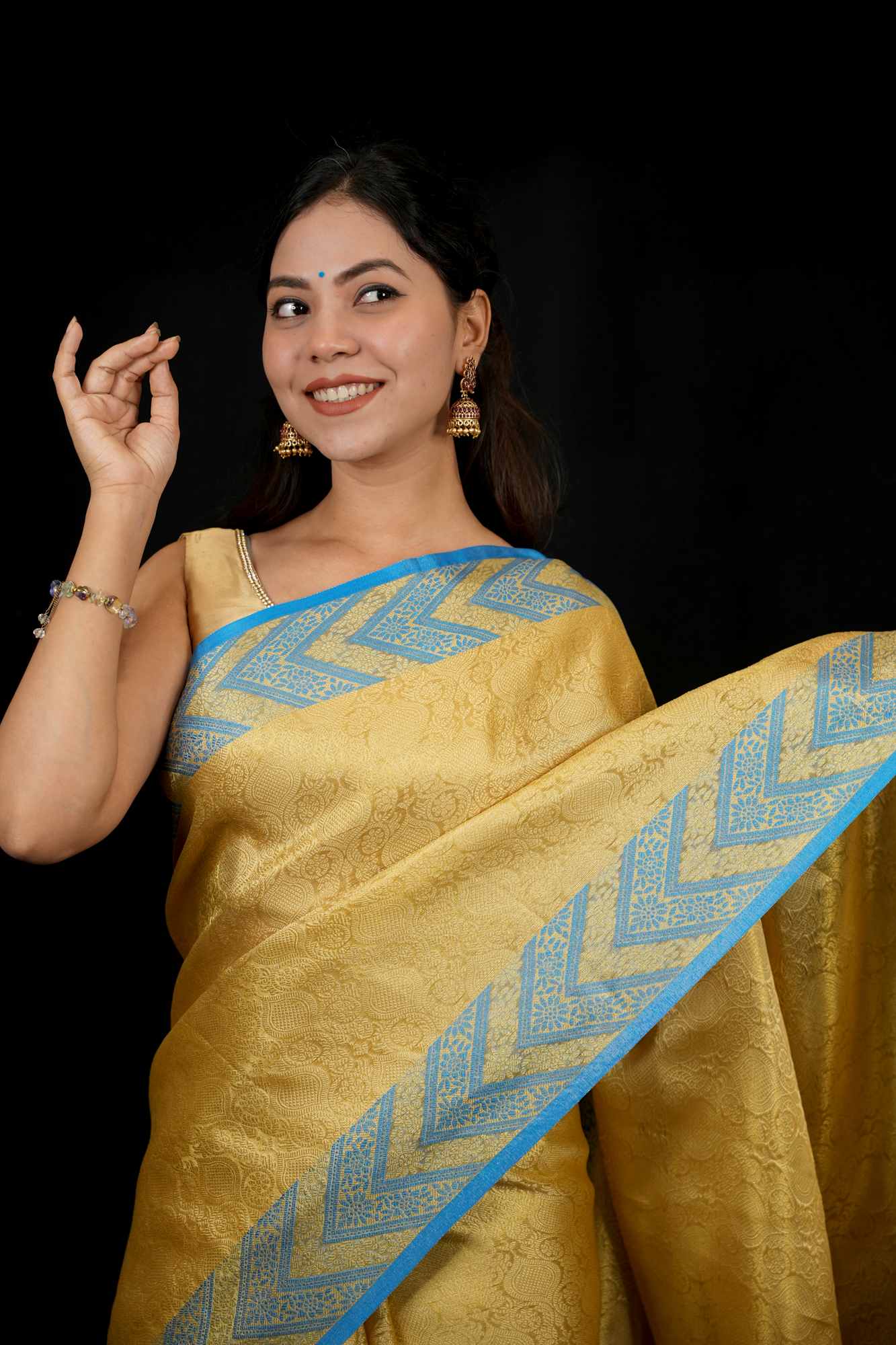 Nita Ambani inspired Banarasi ready to wear saree