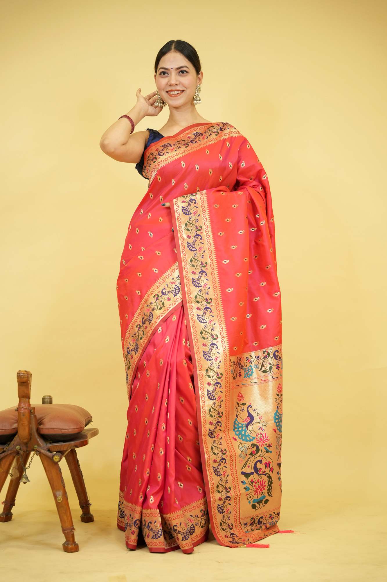 Gorgeous Paithani inspired Ready to Wear Saree