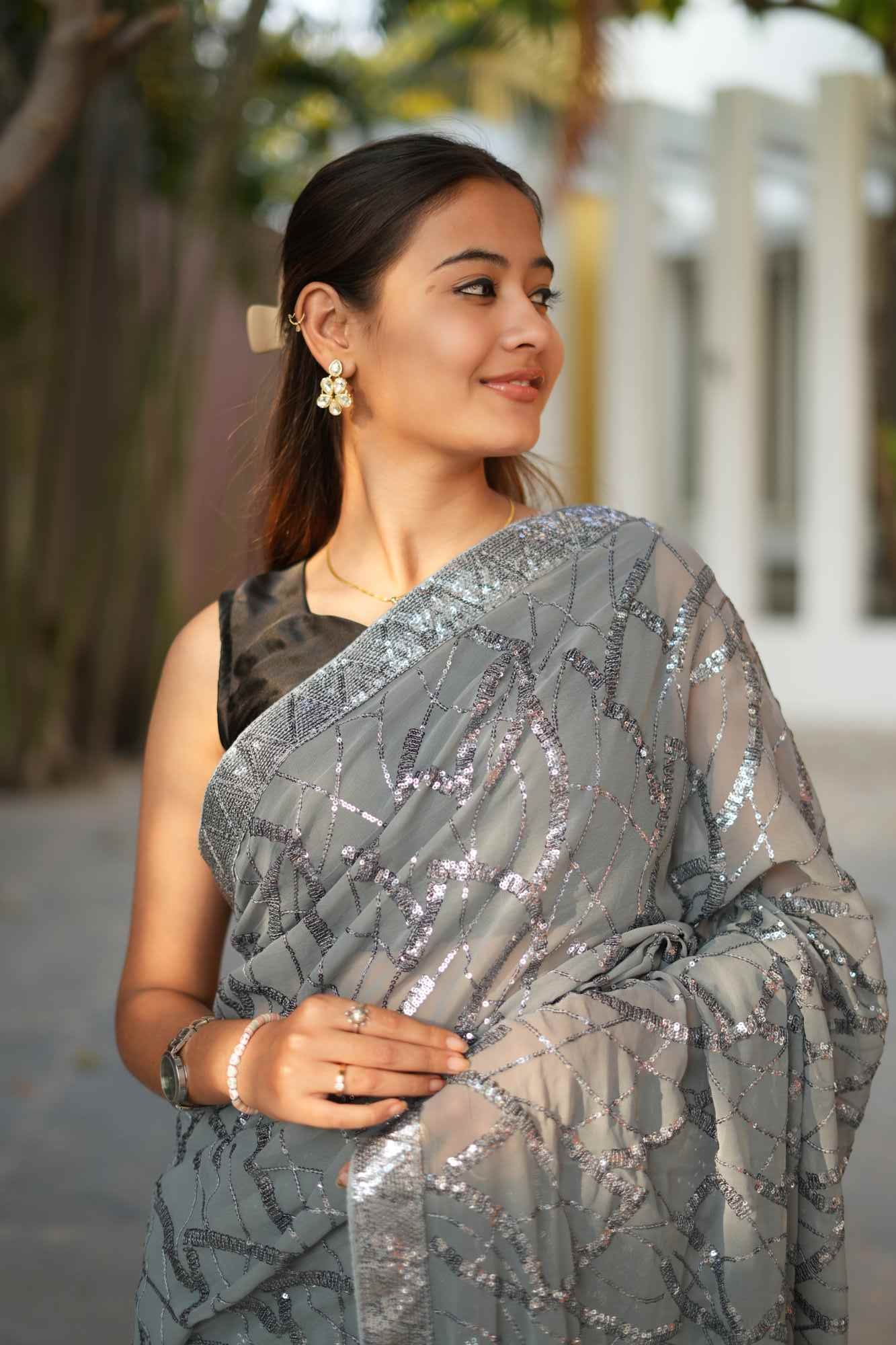 Ready to Wear One Minute Sarees Prestitched Sarees customised Plus Size