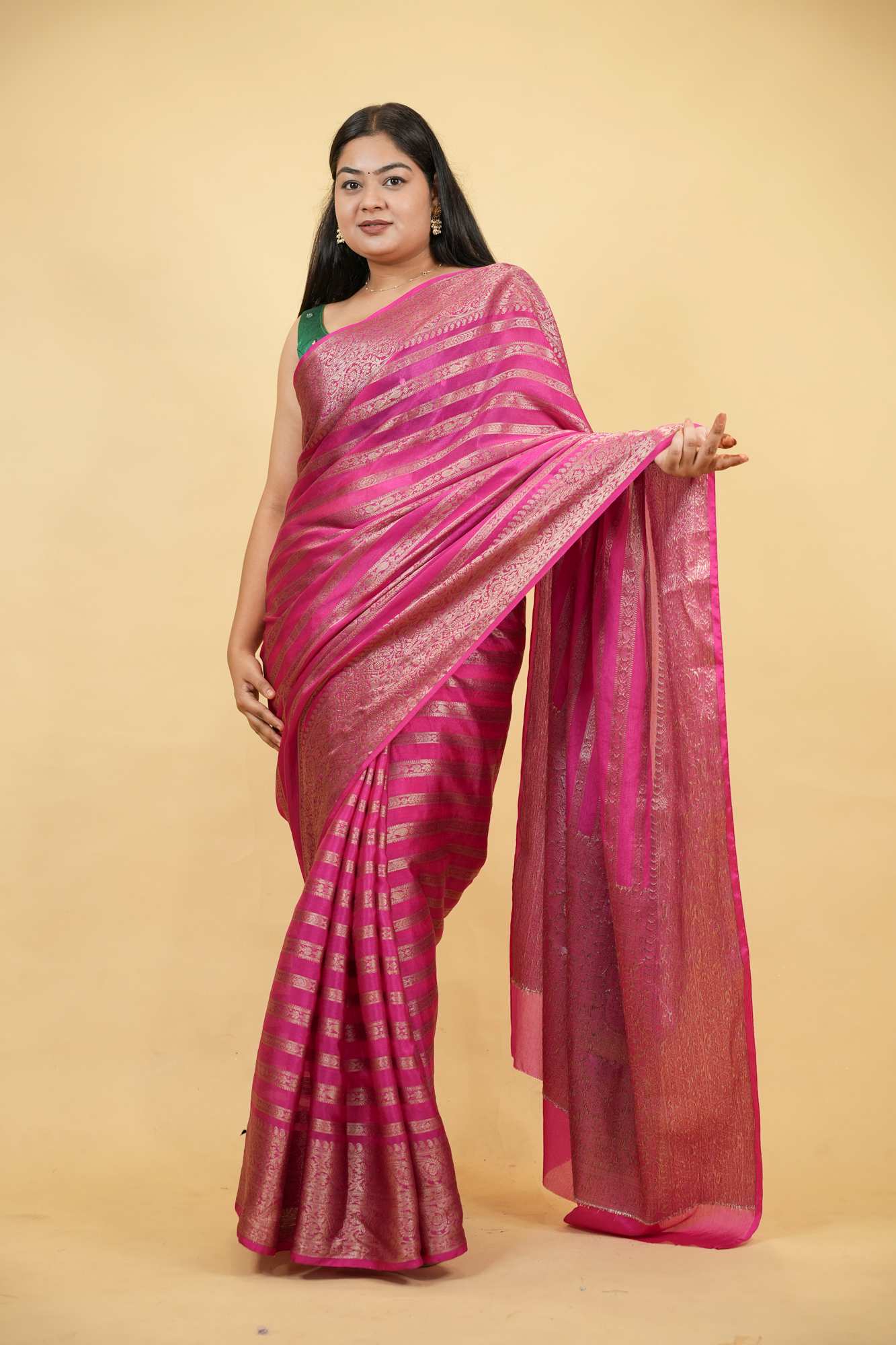 Banarasi Soft Warm Silk Ready To Wear Saree
