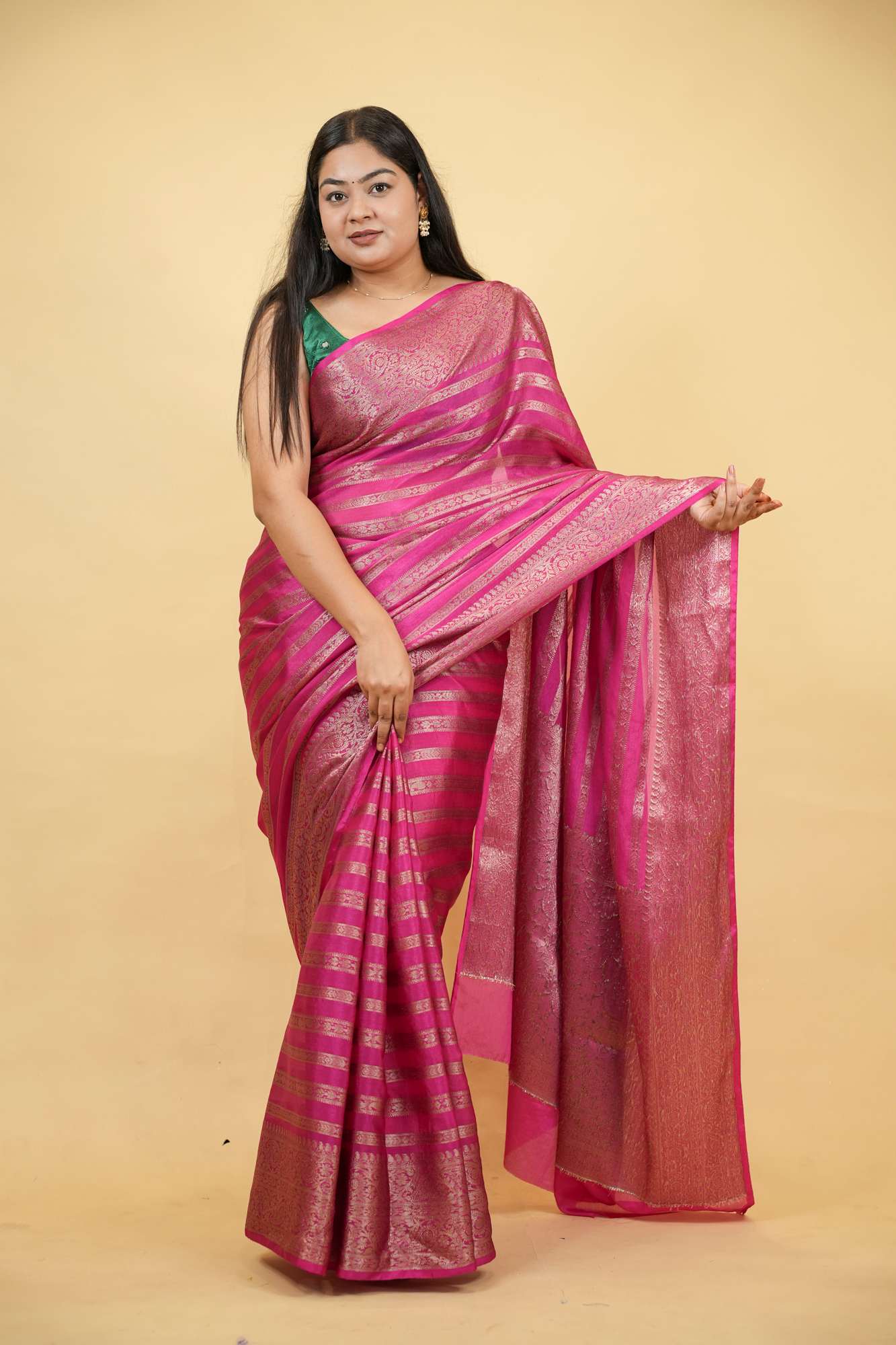 Banarasi Soft Warm Silk Ready To Wear Saree
