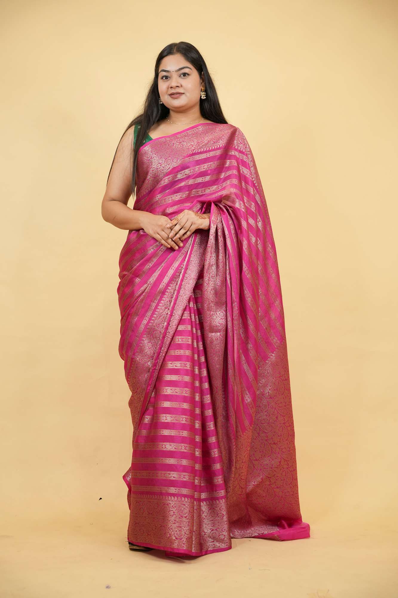 Banarasi Soft Warm Silk Ready To Wear Saree