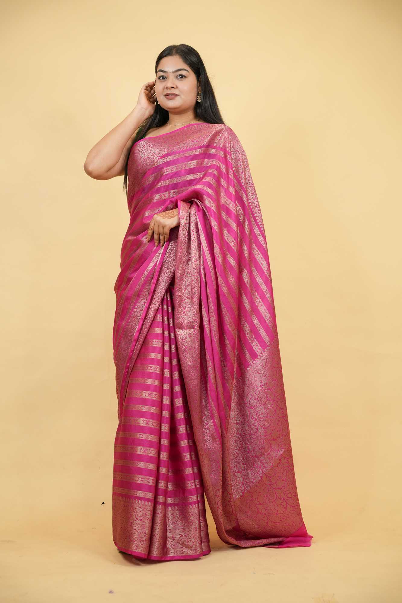 Banarasi Soft Warm Silk Ready To Wear Saree