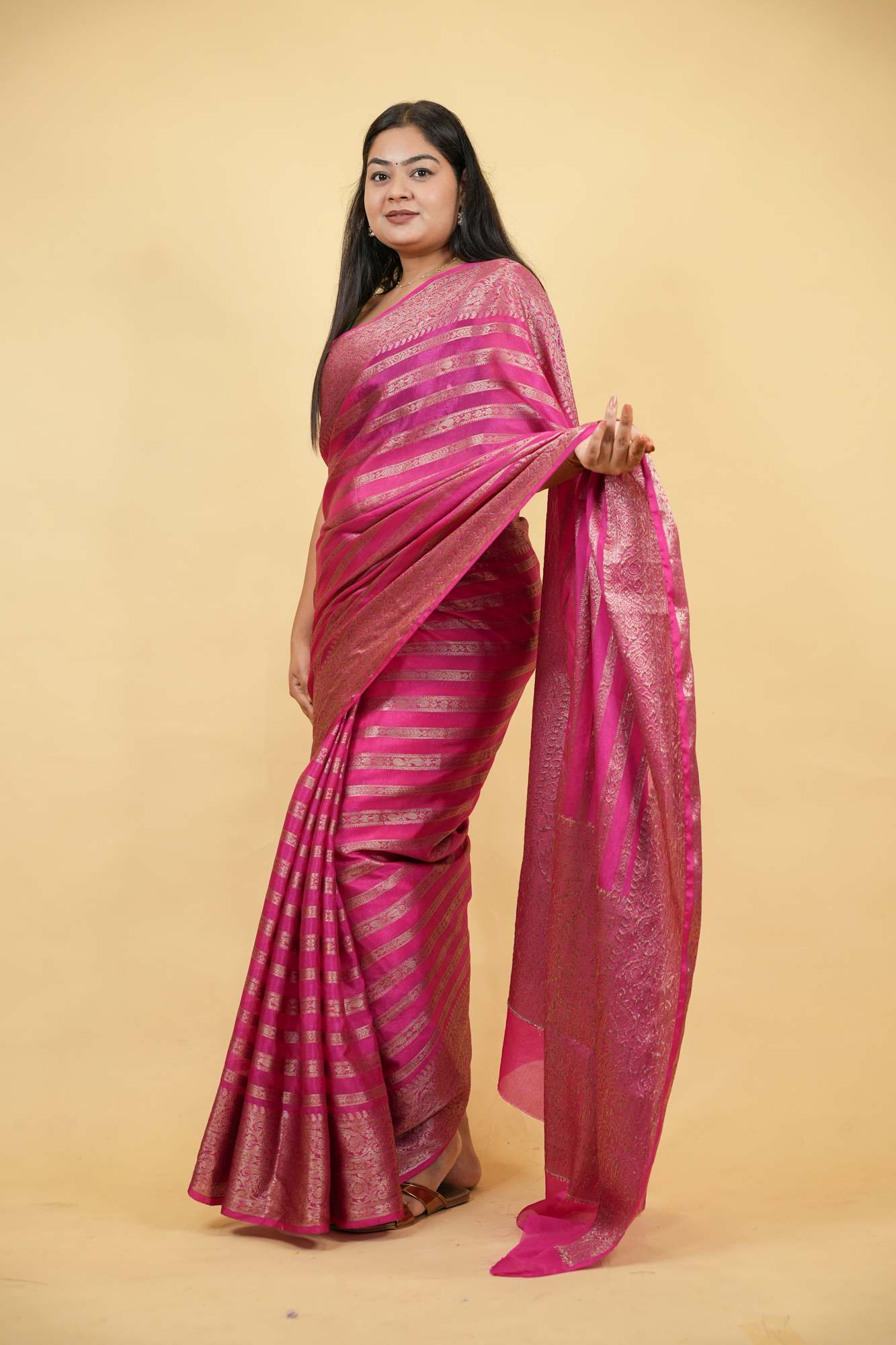 Banarasi Soft Warm Silk Ready To Wear Saree