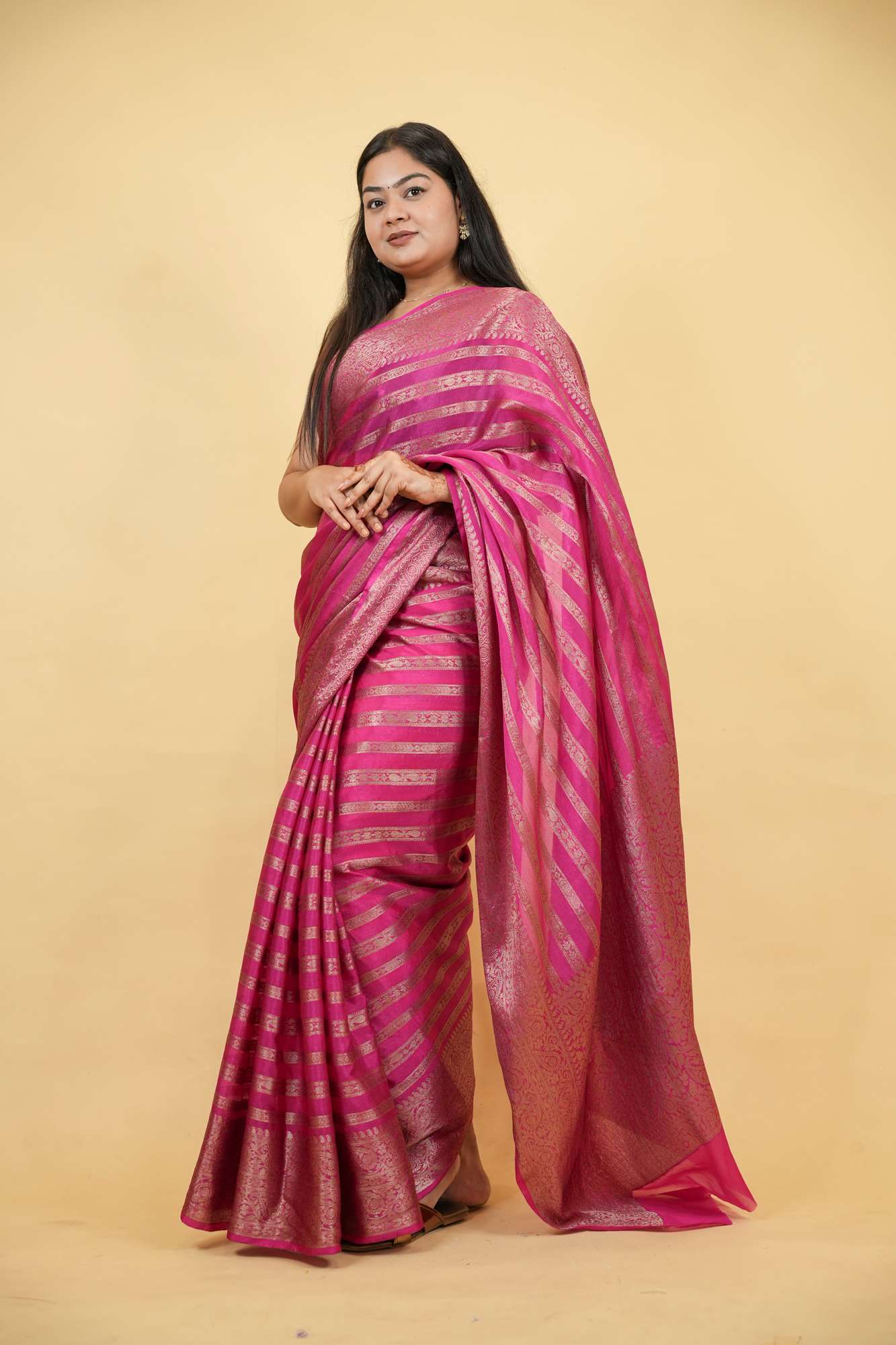 Banarasi Soft Warm Silk Ready To Wear Saree