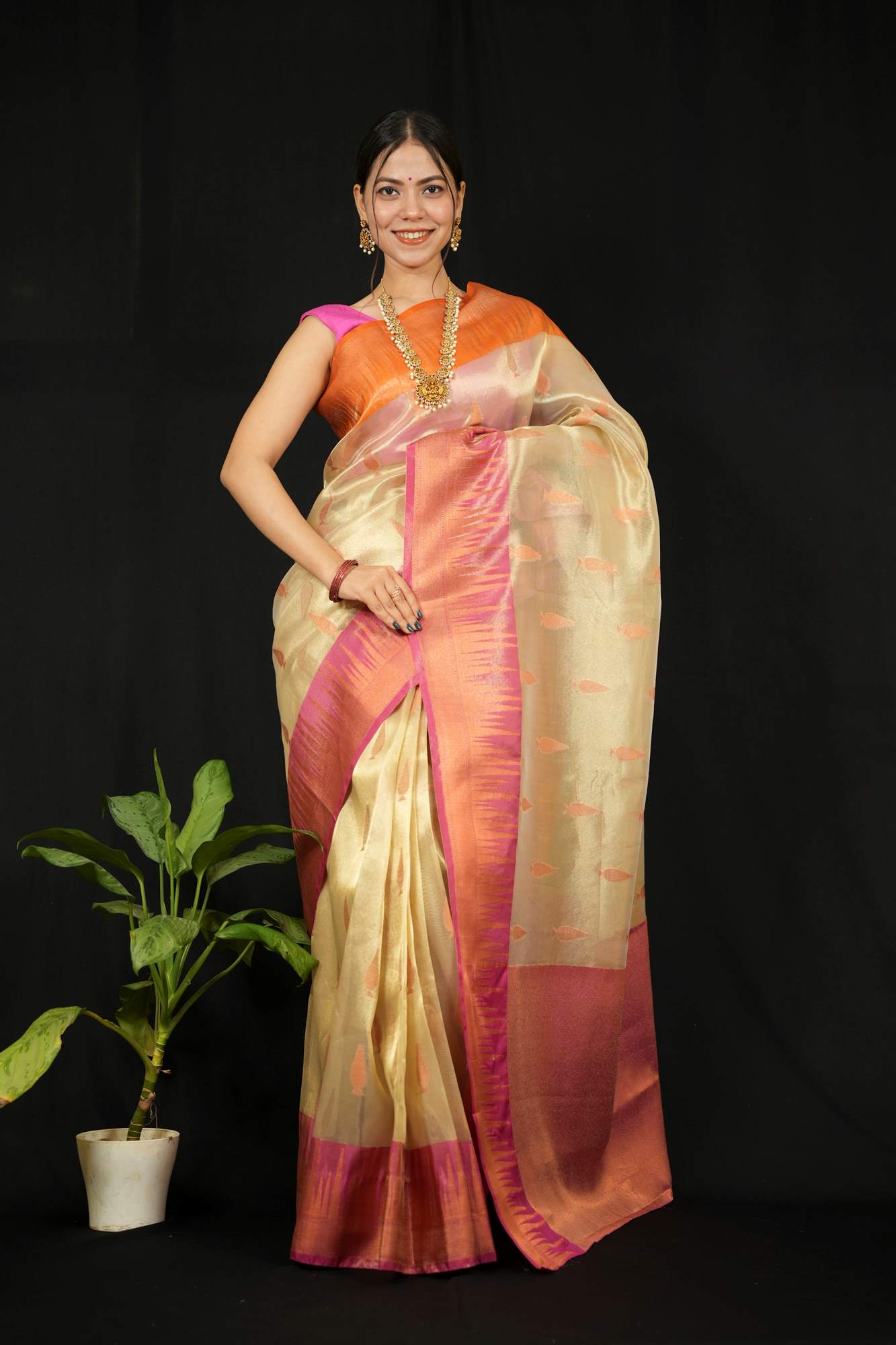 Kanjivaram ready to wear saree for wedding