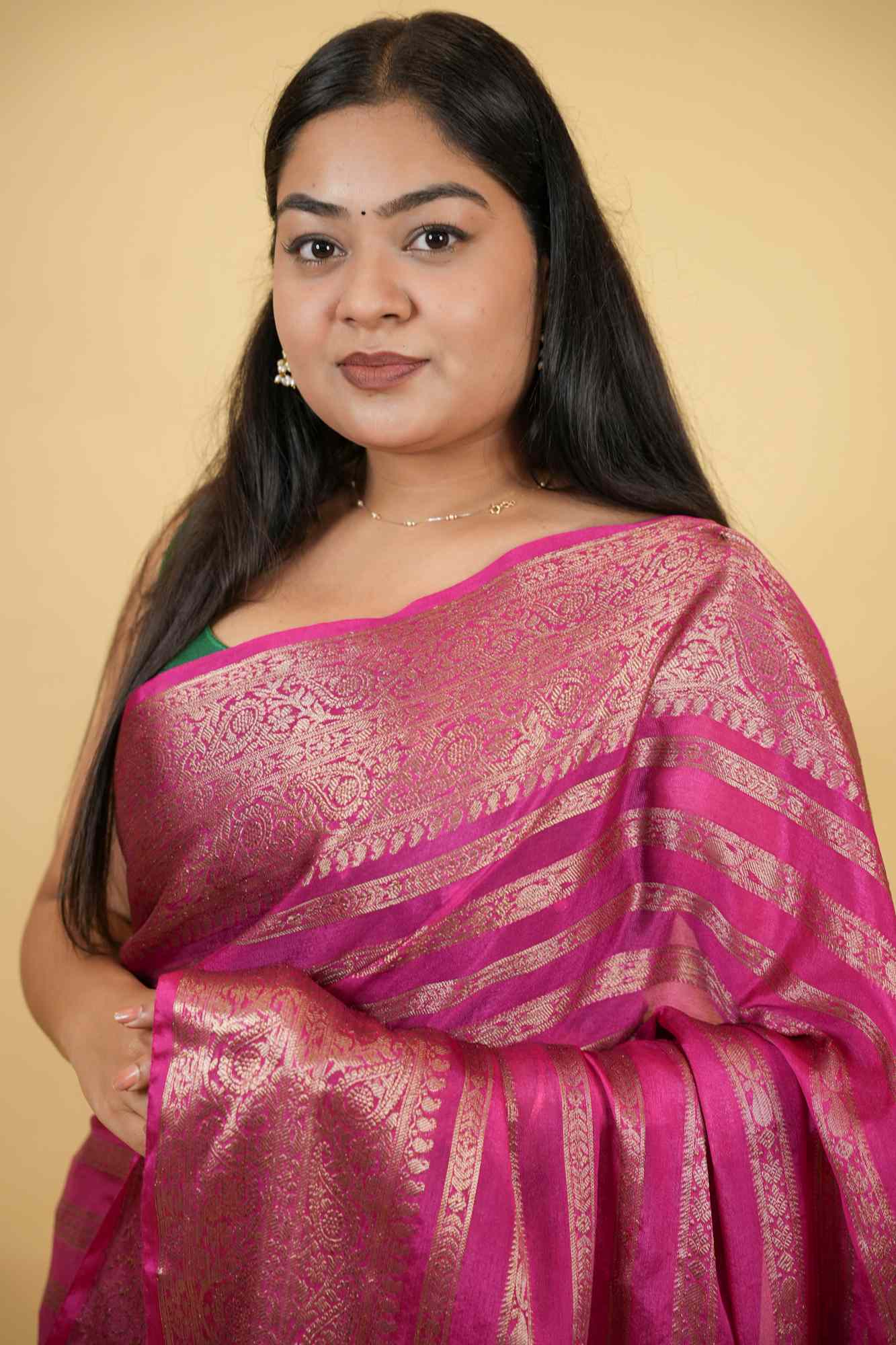 Banarasi Soft Warm Silk Ready To Wear Saree