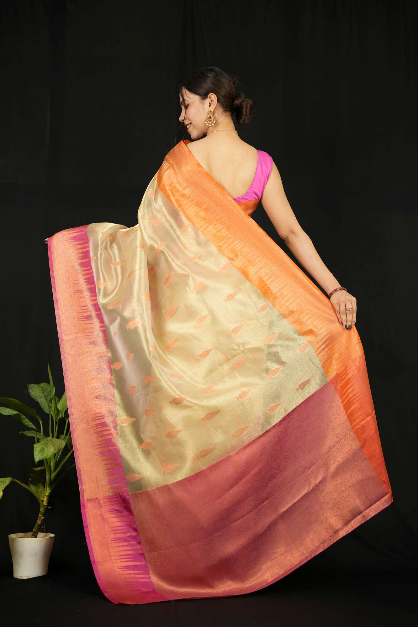 Kanjivaram ready to wear saree for wedding