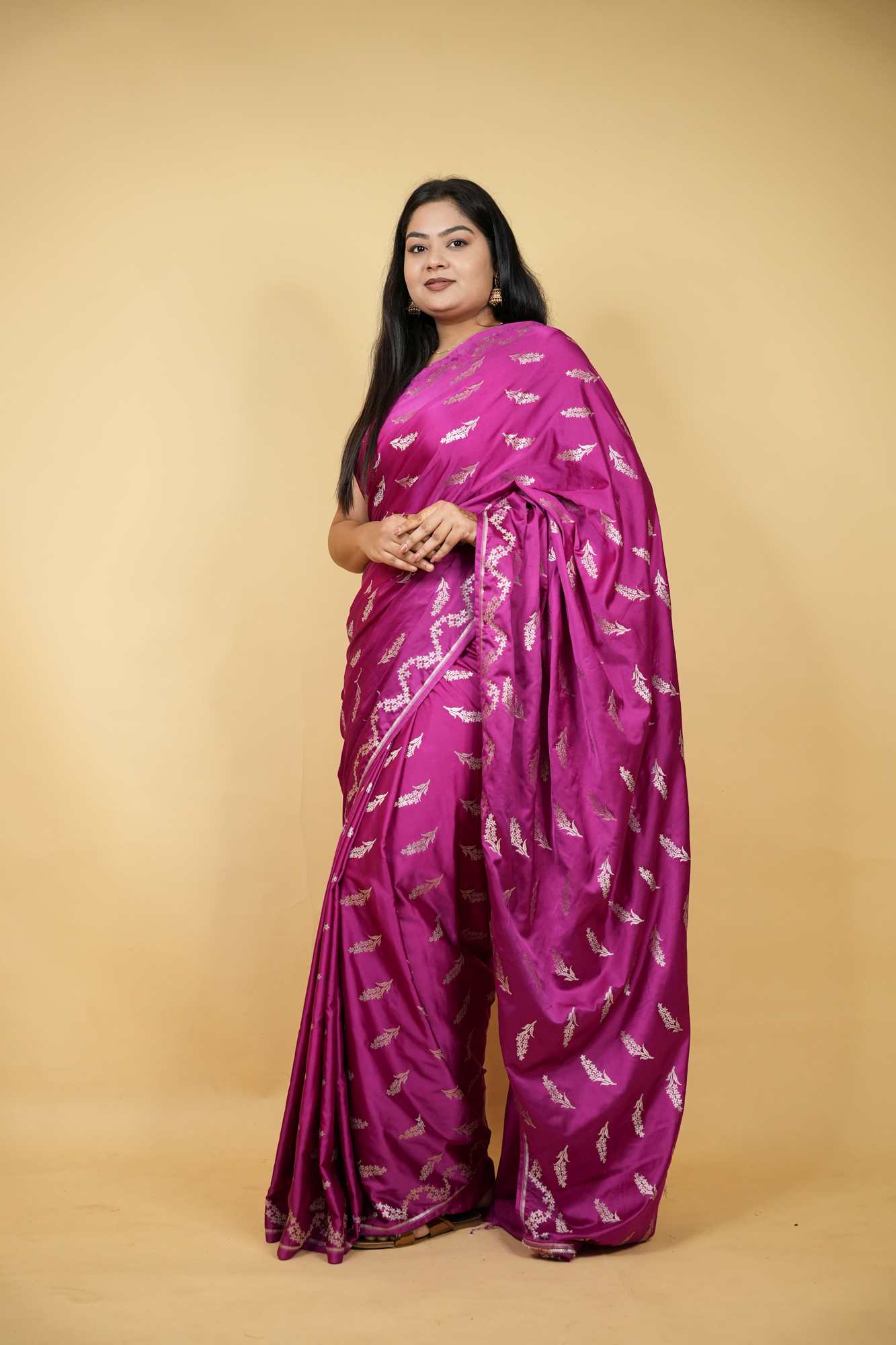 The Softest Mashru Silk Meets Timeless Zari. Ready in 30 Seconds