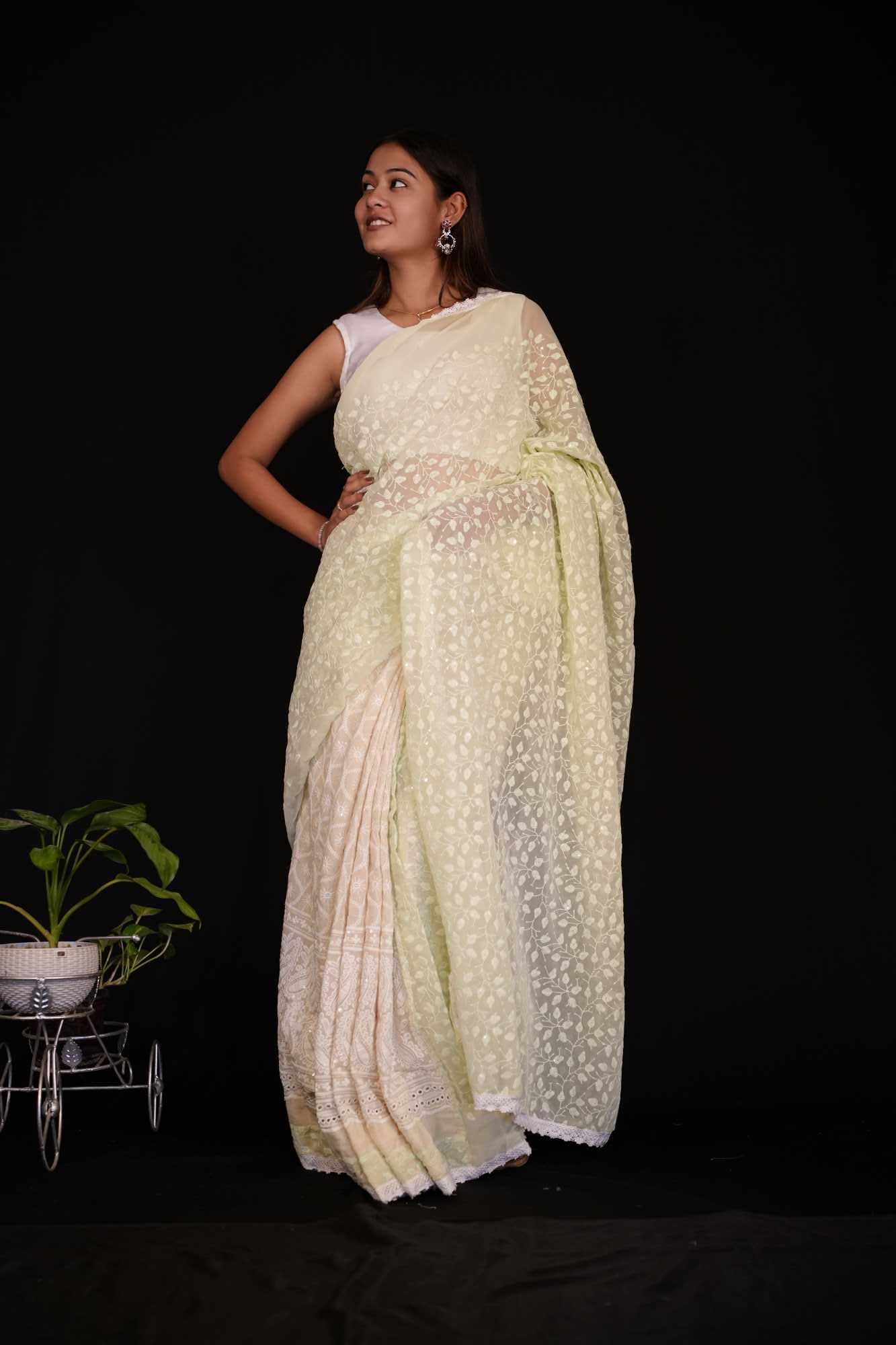 Ready to Wear One Minute Sarees Prestitched Sarees customised Plus Size