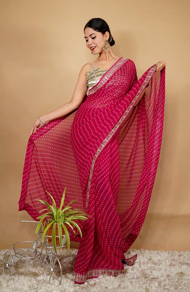 Ready to Wear One Minute Sarees Prestitched Sarees customised Plus Size