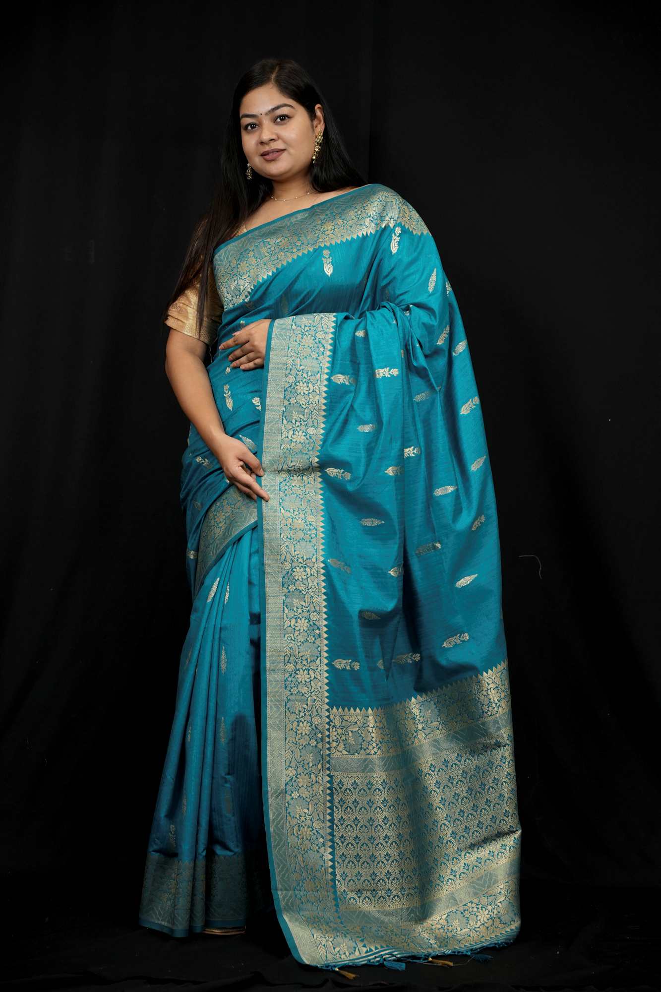 Motka Silk With Handloom Zari Work Ready To Wear Saree