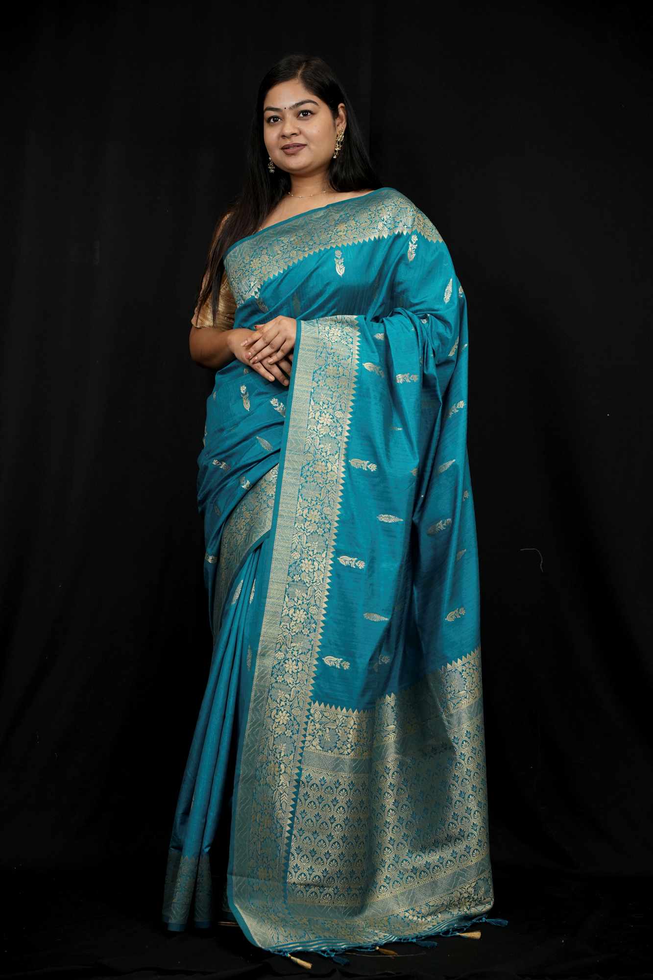 Motka Silk With Handloom Zari Work Ready To Wear Saree