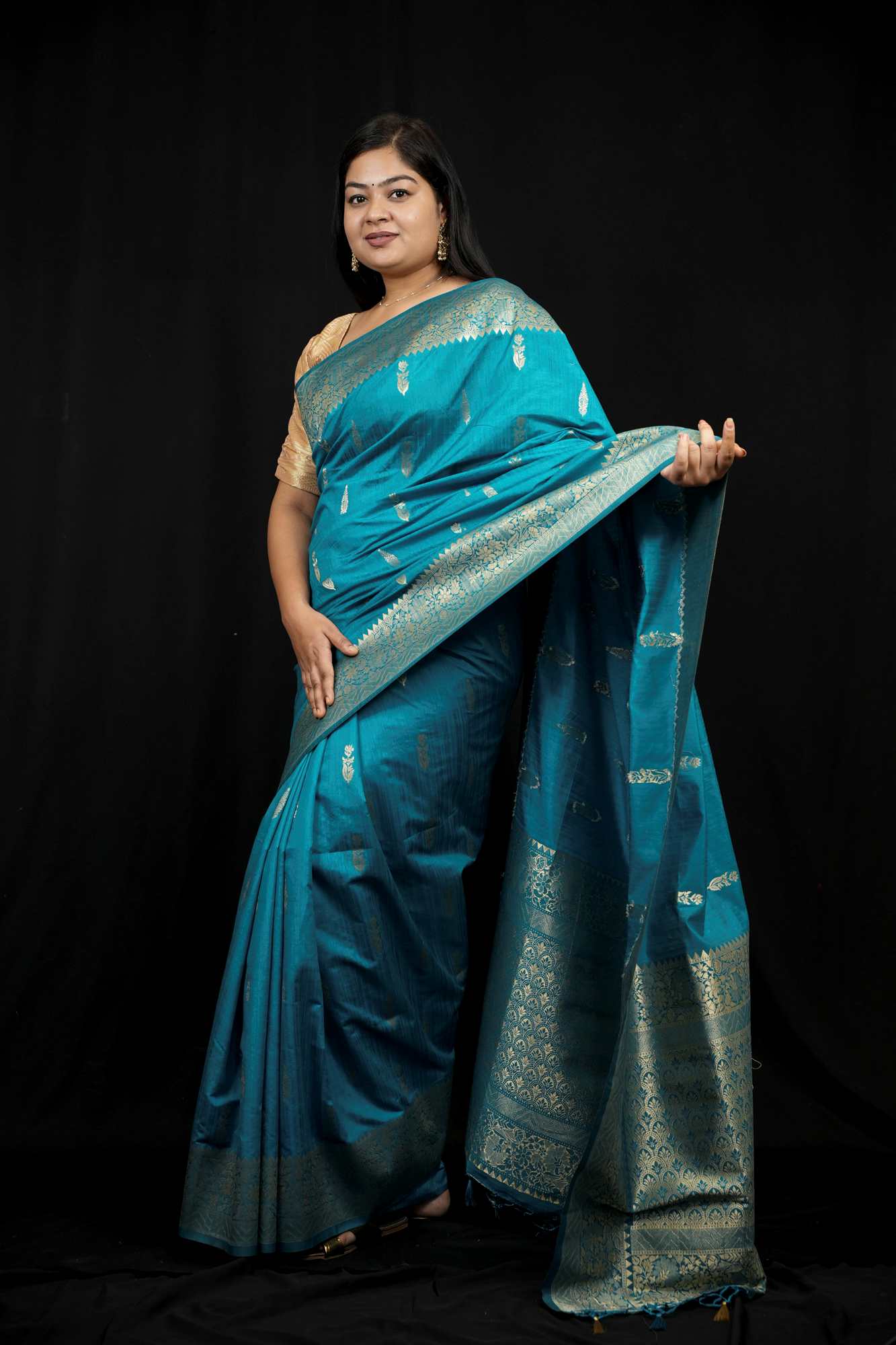 Motka Silk With Handloom Zari Work Ready To Wear Saree
