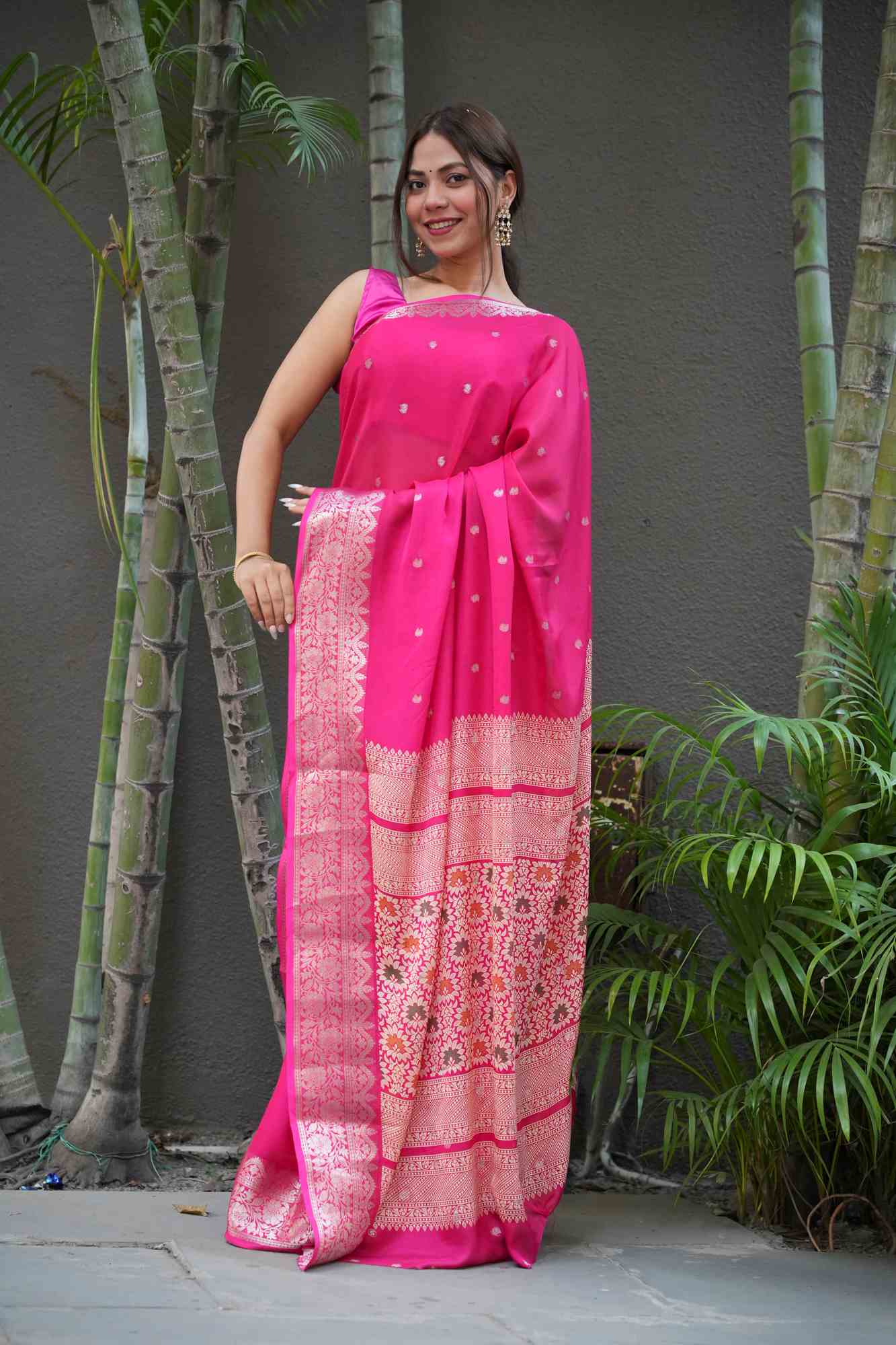 Meenakari weave weave Ready To Wear Saree