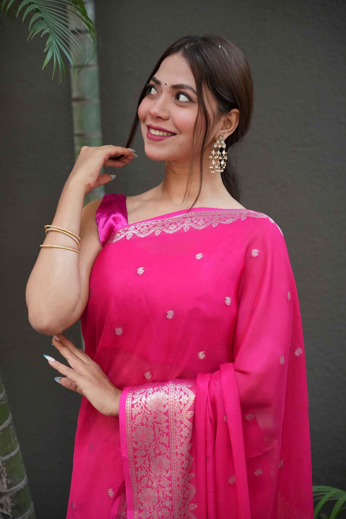 Meenakari weave weave Ready To Wear Saree