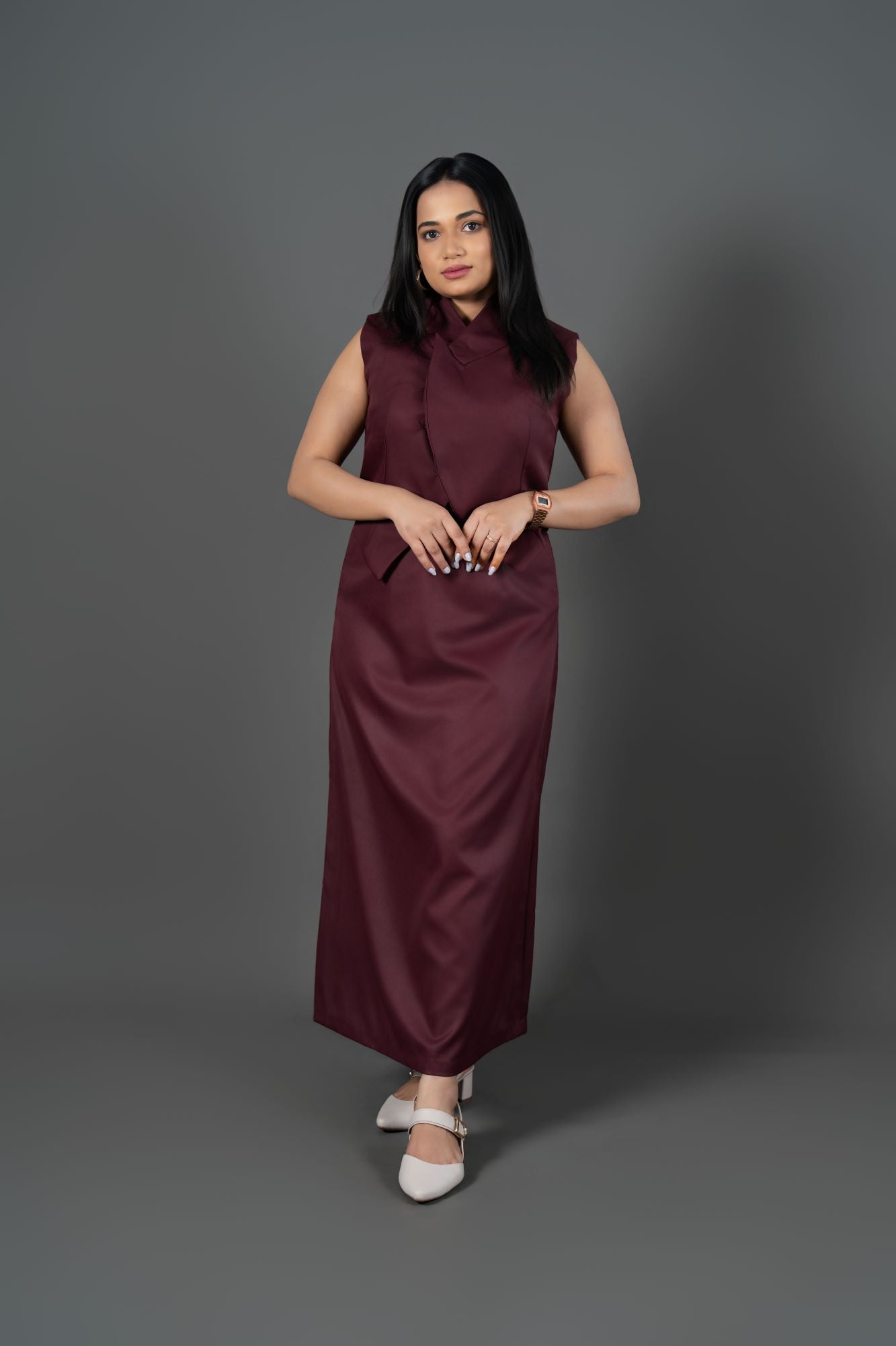 Tailored Movement Midi Skirt