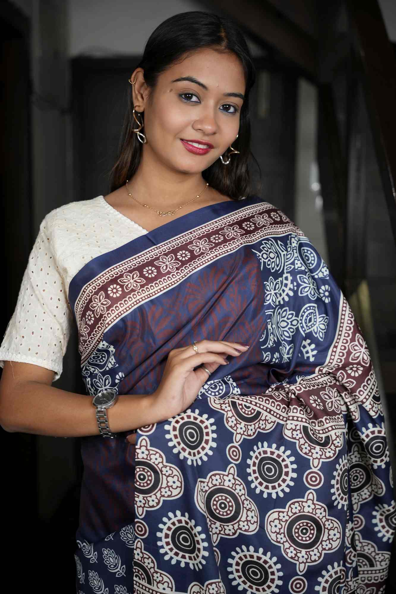 Work wear casual prestitched saree