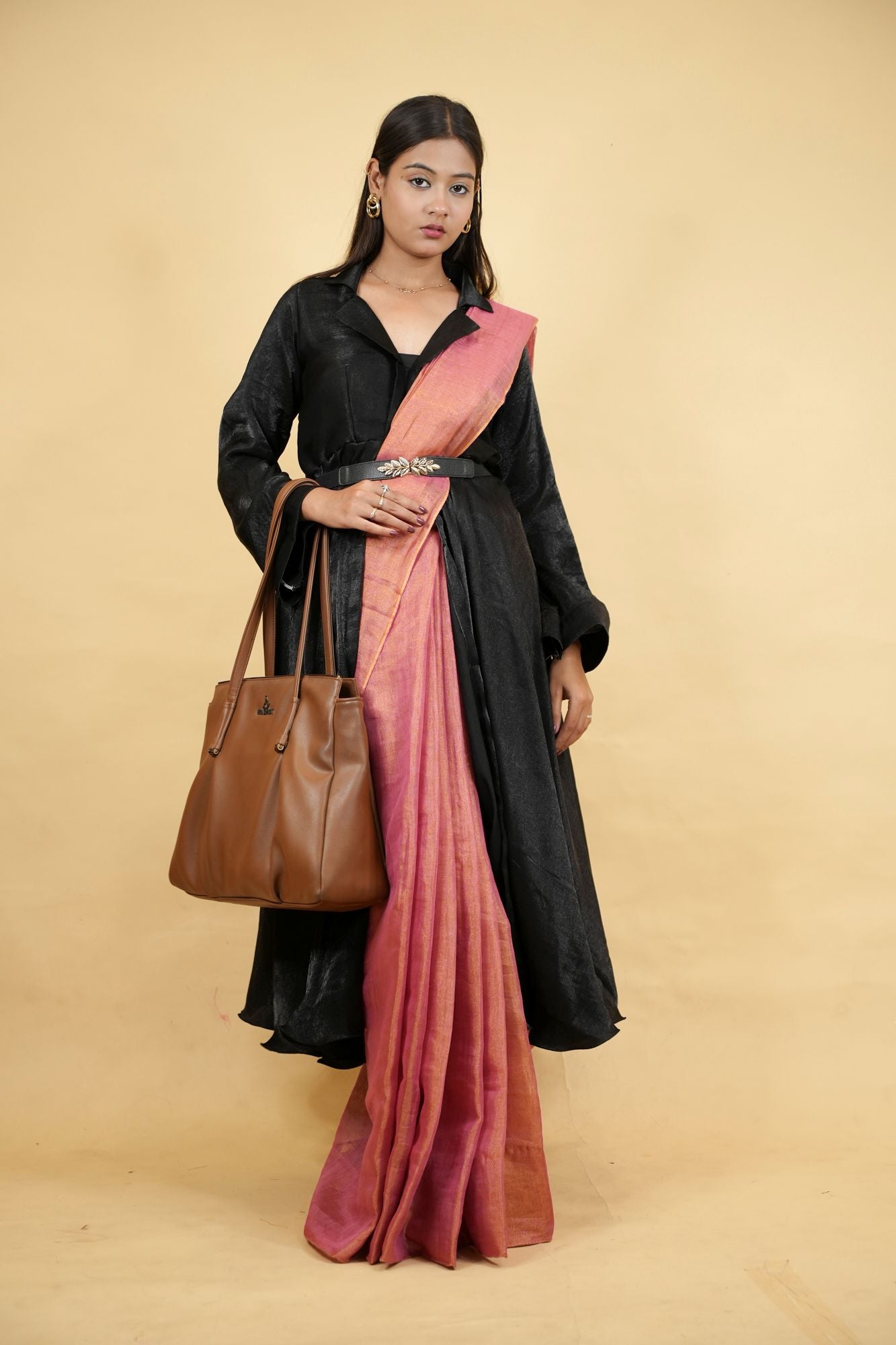 Long Jacket style designer blouse with full sleeve