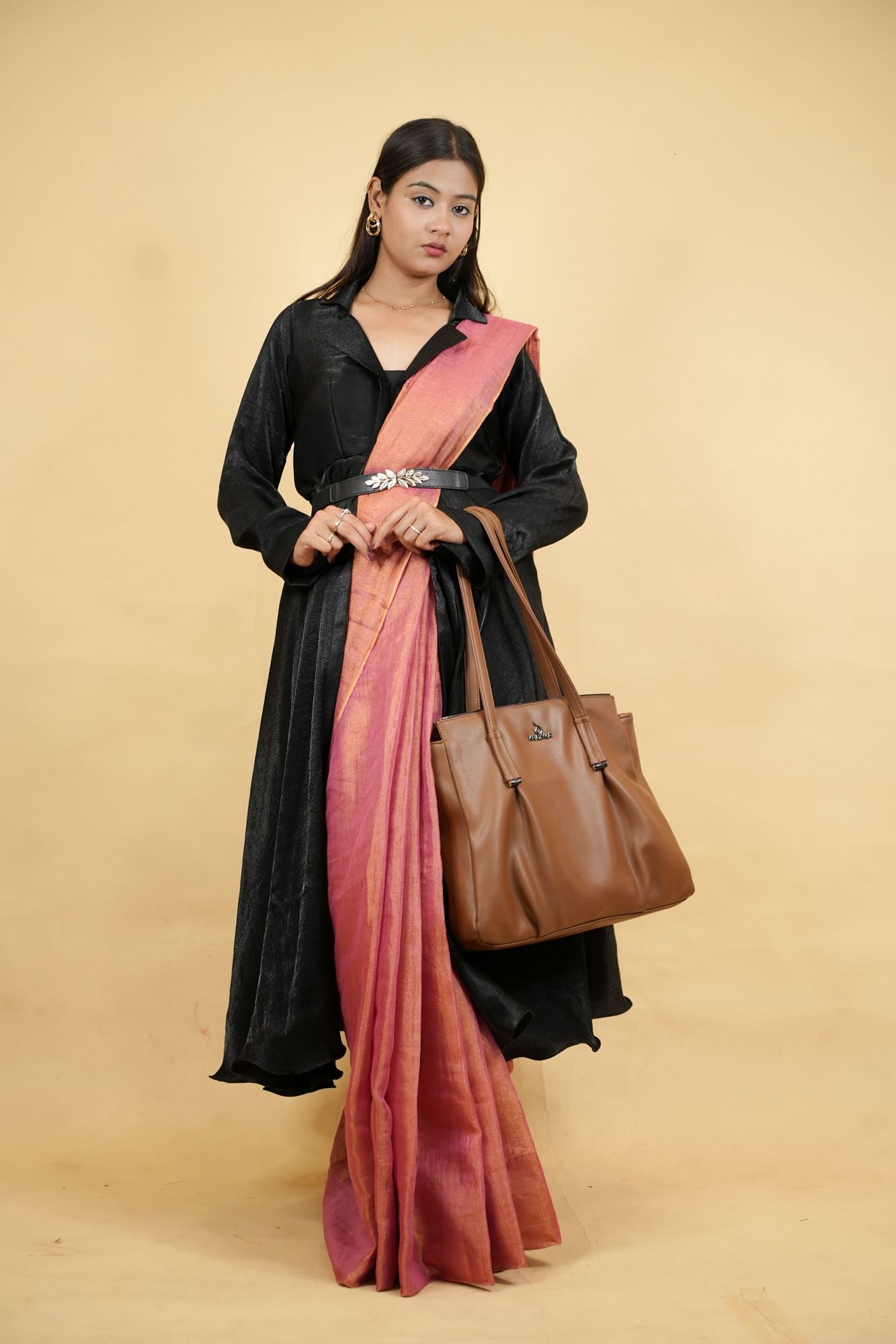 Long Jacket style designer blouse with full sleeve