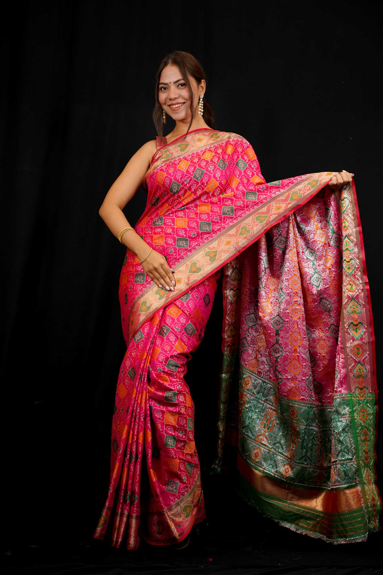 Patola weave ready to wear saree