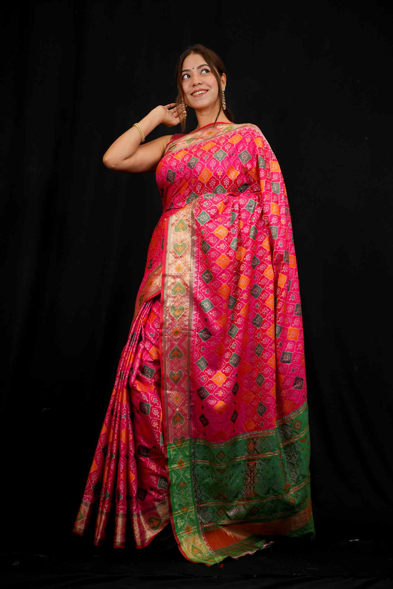 Patola weave ready to wear saree