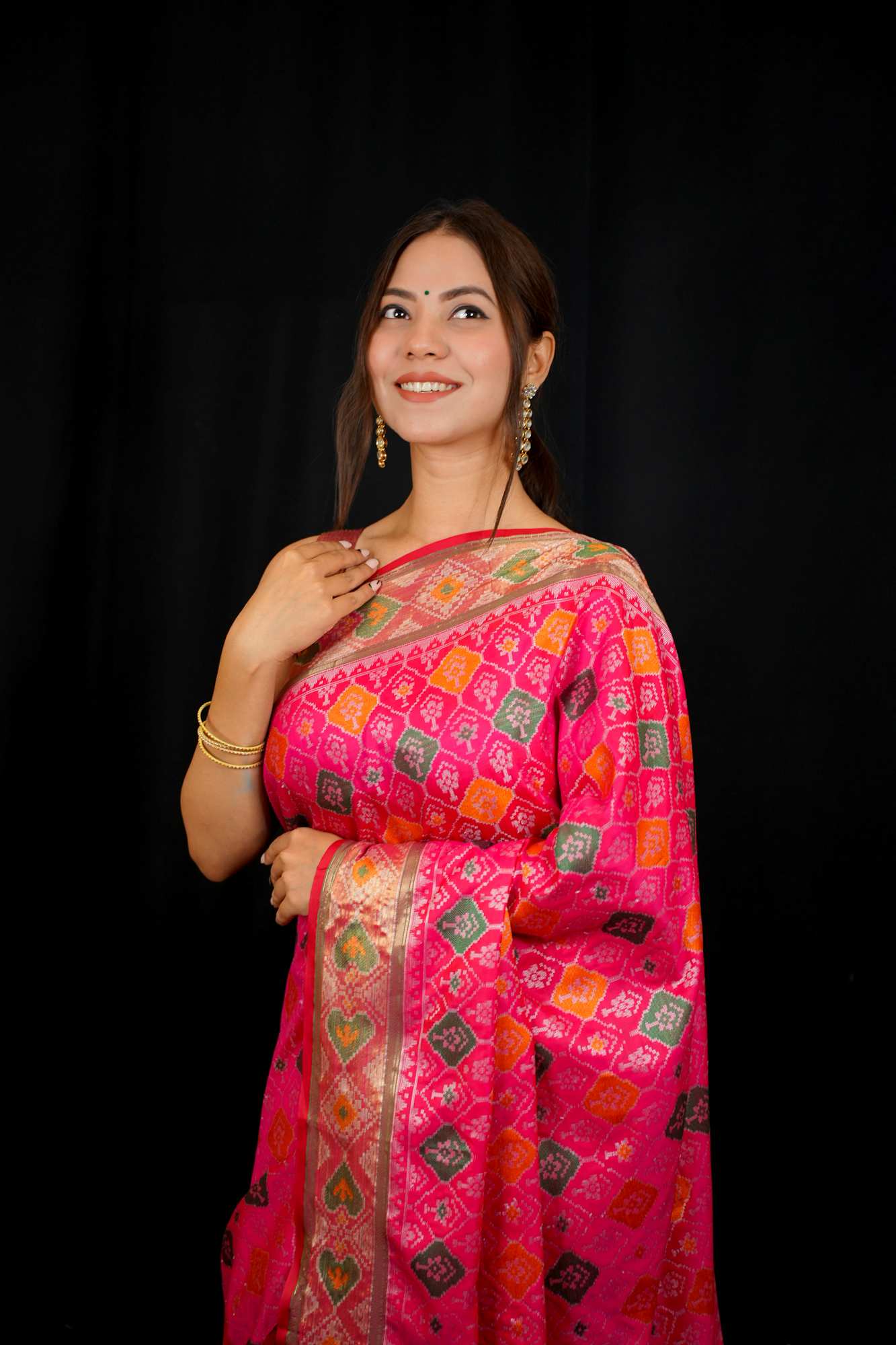 Patola weave ready to wear saree