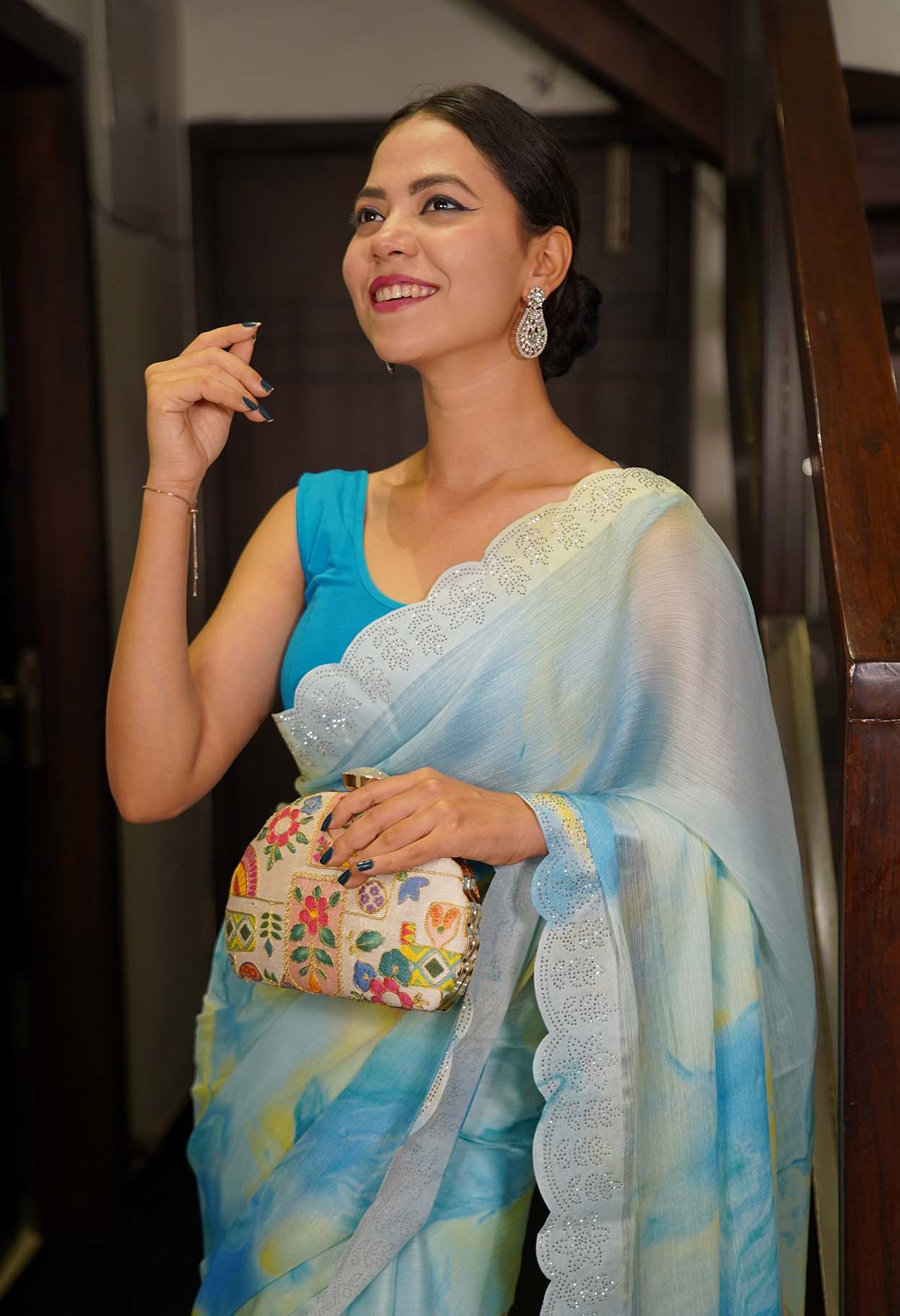 Ready to Wear One Minute Sarees Prestitched Sarees customised Plus Size