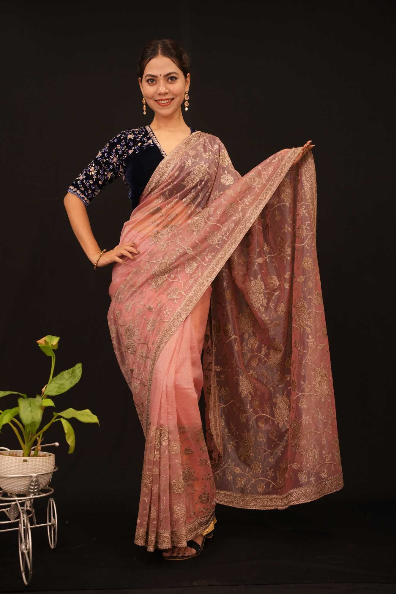 Ready to Wear One Minute Sarees Prestitched Sarees customised Plus Size