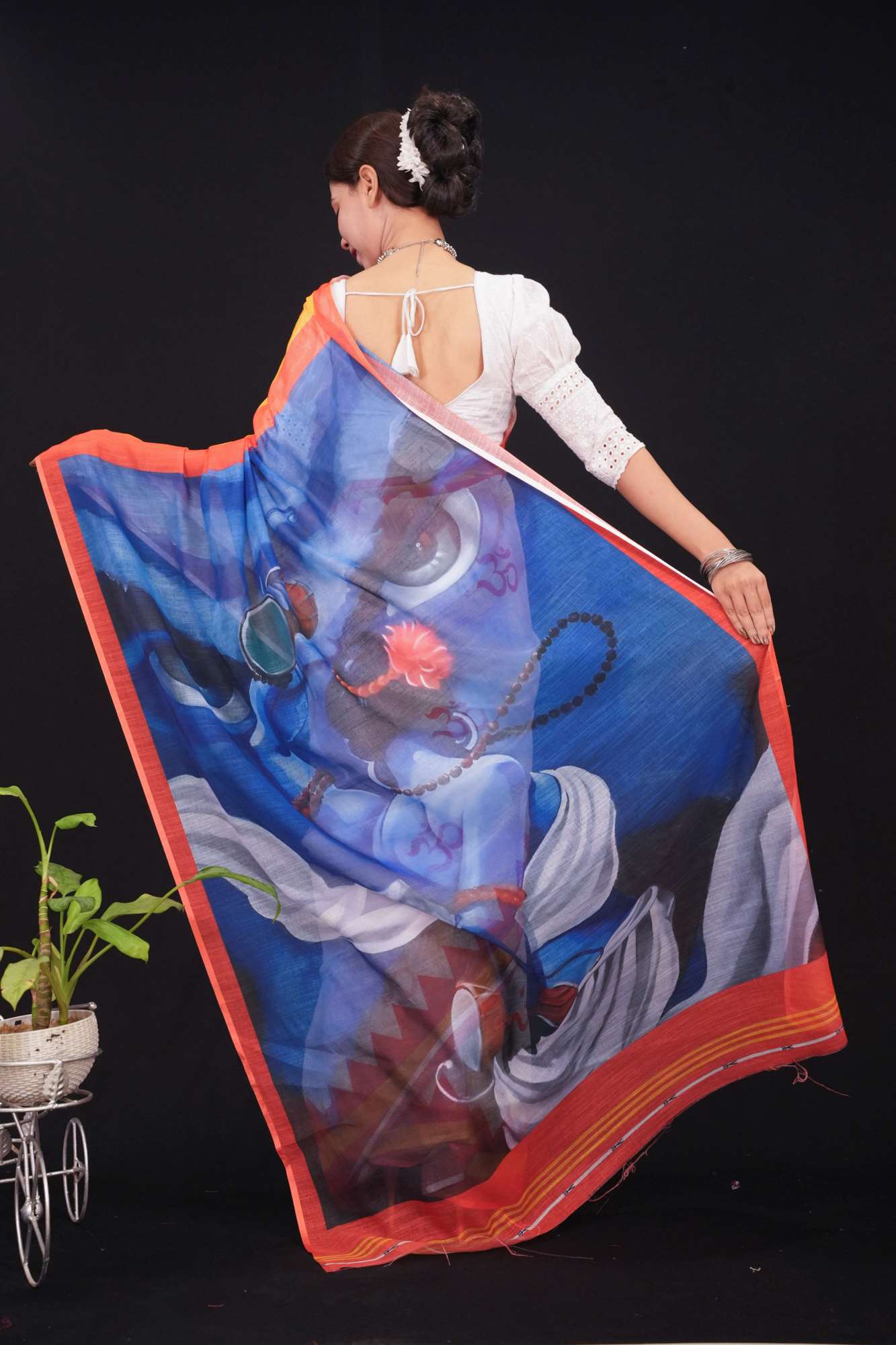 Ready to Wear One Minute Sarees Prestitched Sarees customised Plus Size