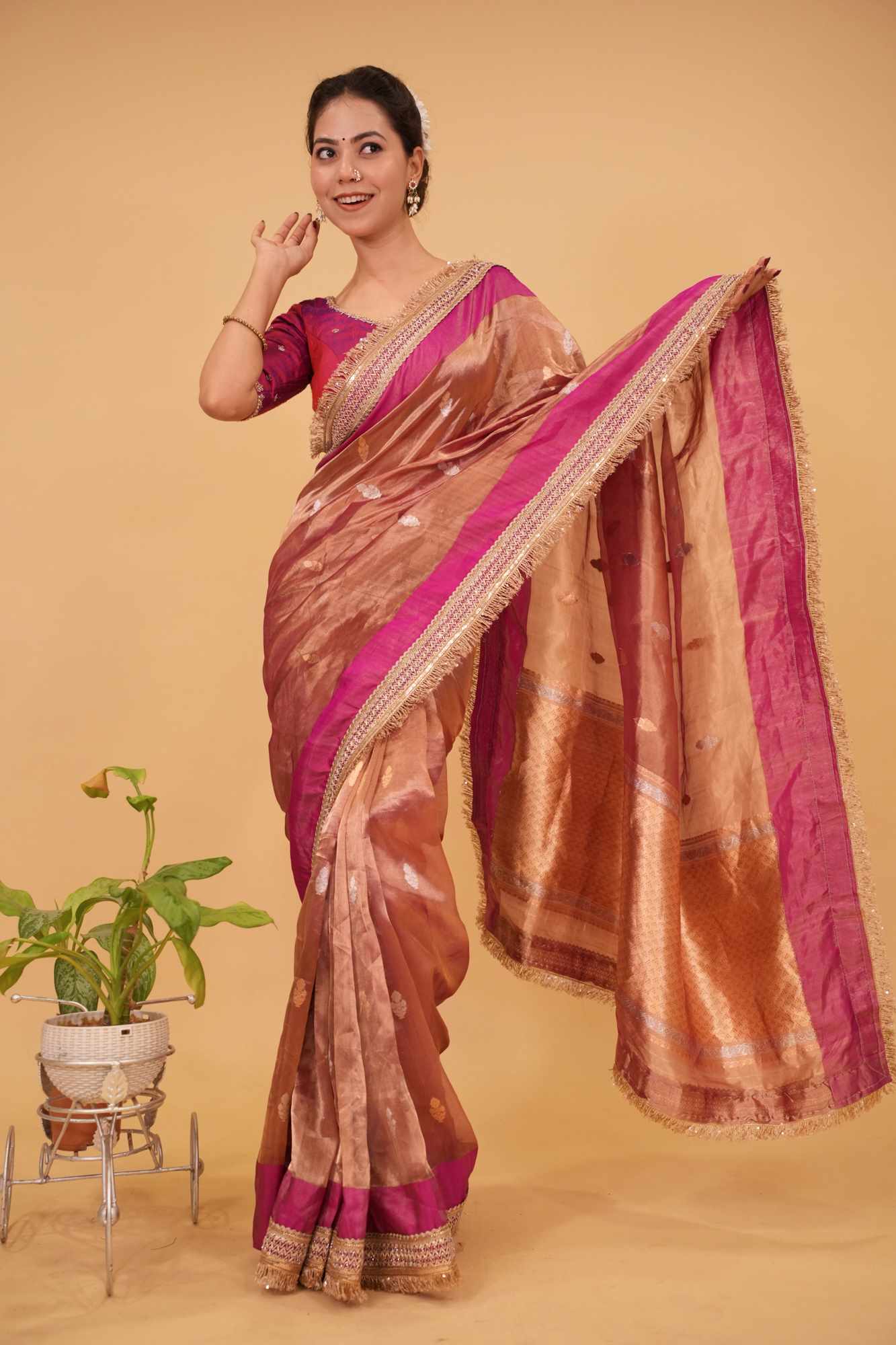 Ready to Wear One Minute Sarees Prestitched Sarees customised Plus Size