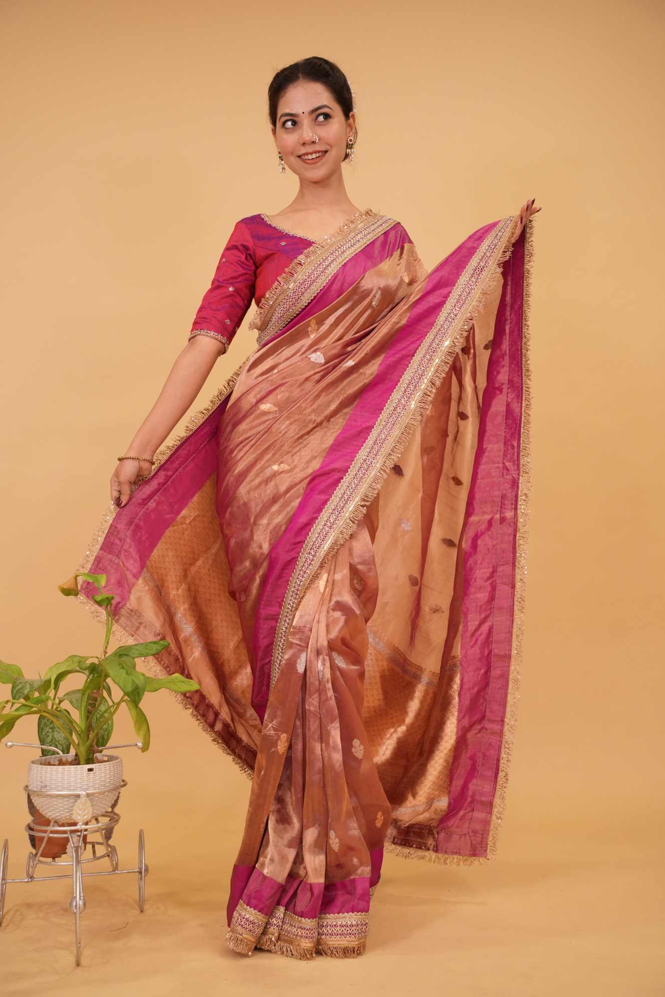Ready to Wear One Minute Sarees Prestitched Sarees customised Plus Size