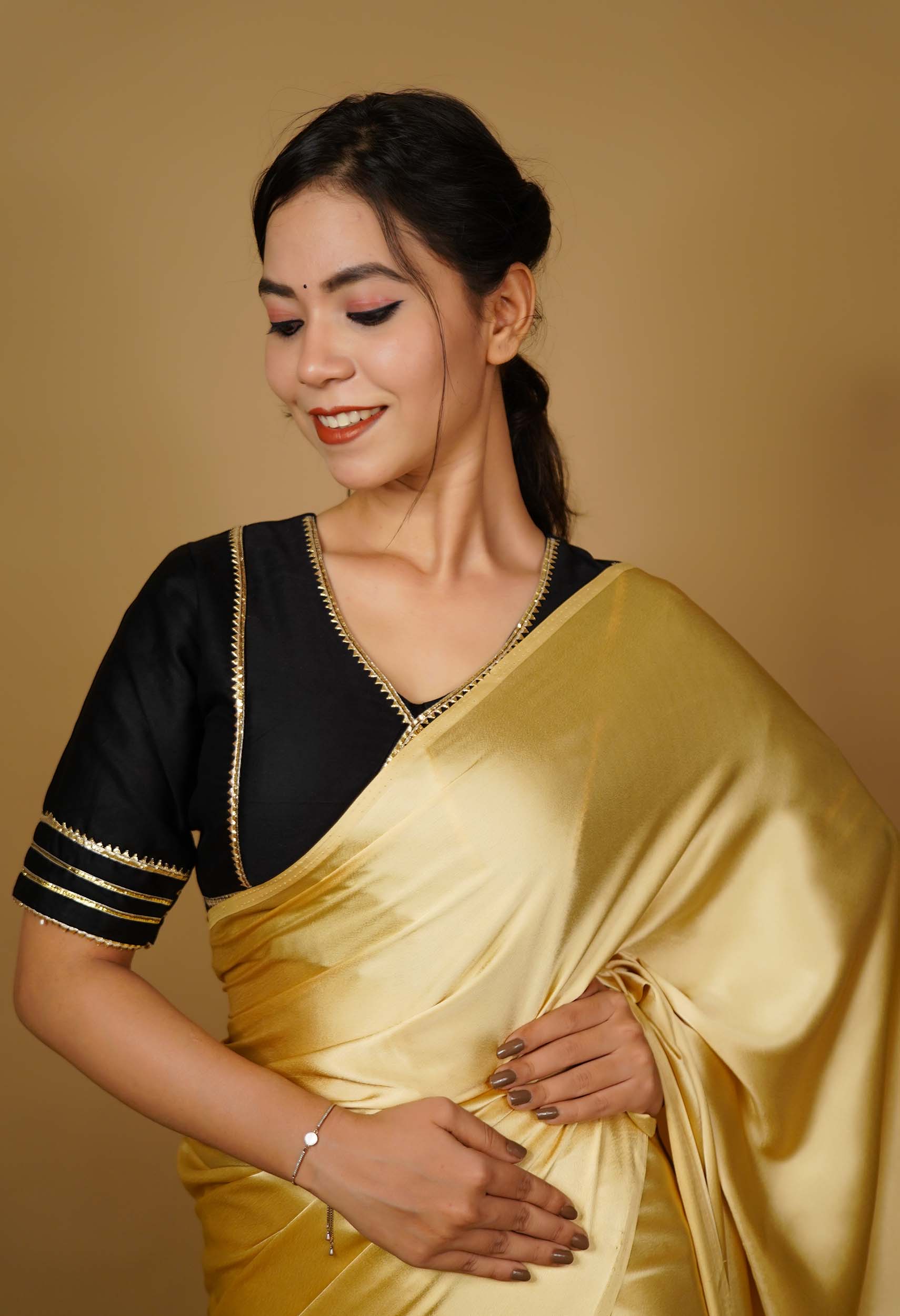 Ready to Wear One Minute Sarees Prestitched Sarees customised Plus Size