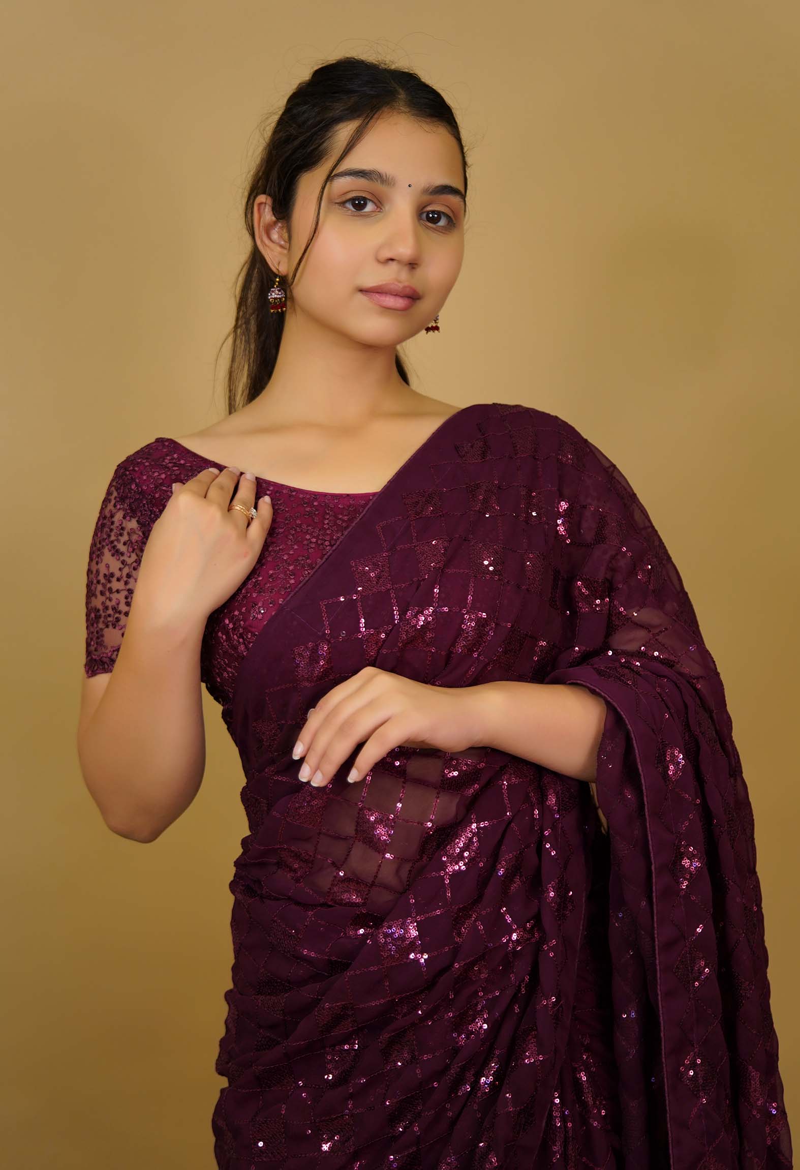 Ready to Wear One Minute Sarees Prestitched Sarees customised Plus Size