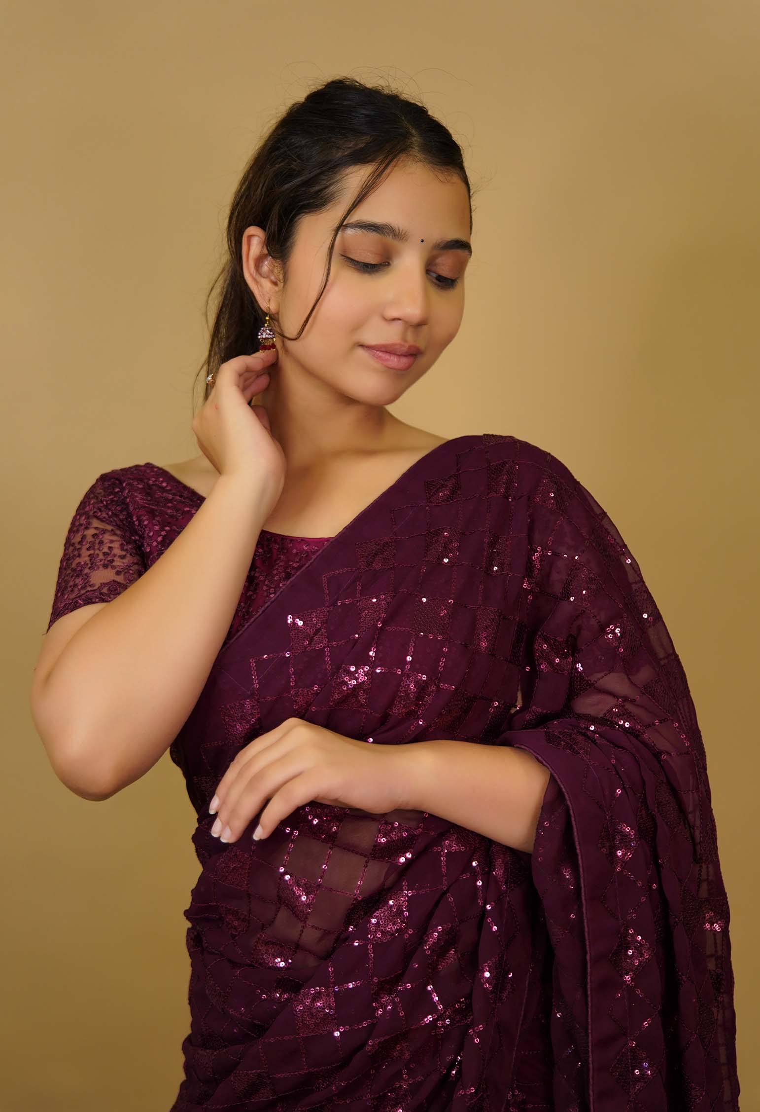 Ready to Wear One Minute Sarees Prestitched Sarees customised Plus Size