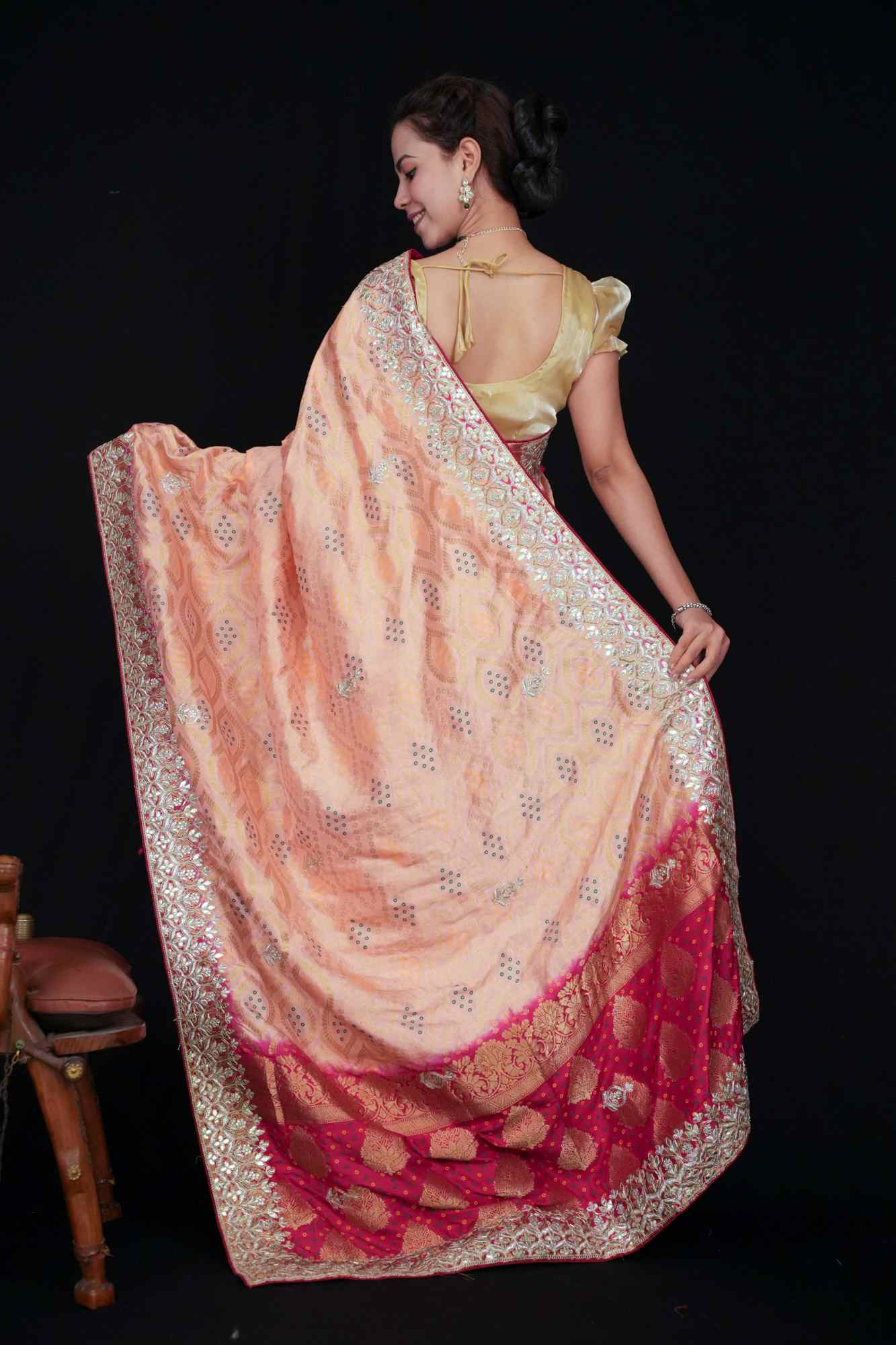 Ready to Wear One Minute Sarees Prestitched Sarees customised Plus Size