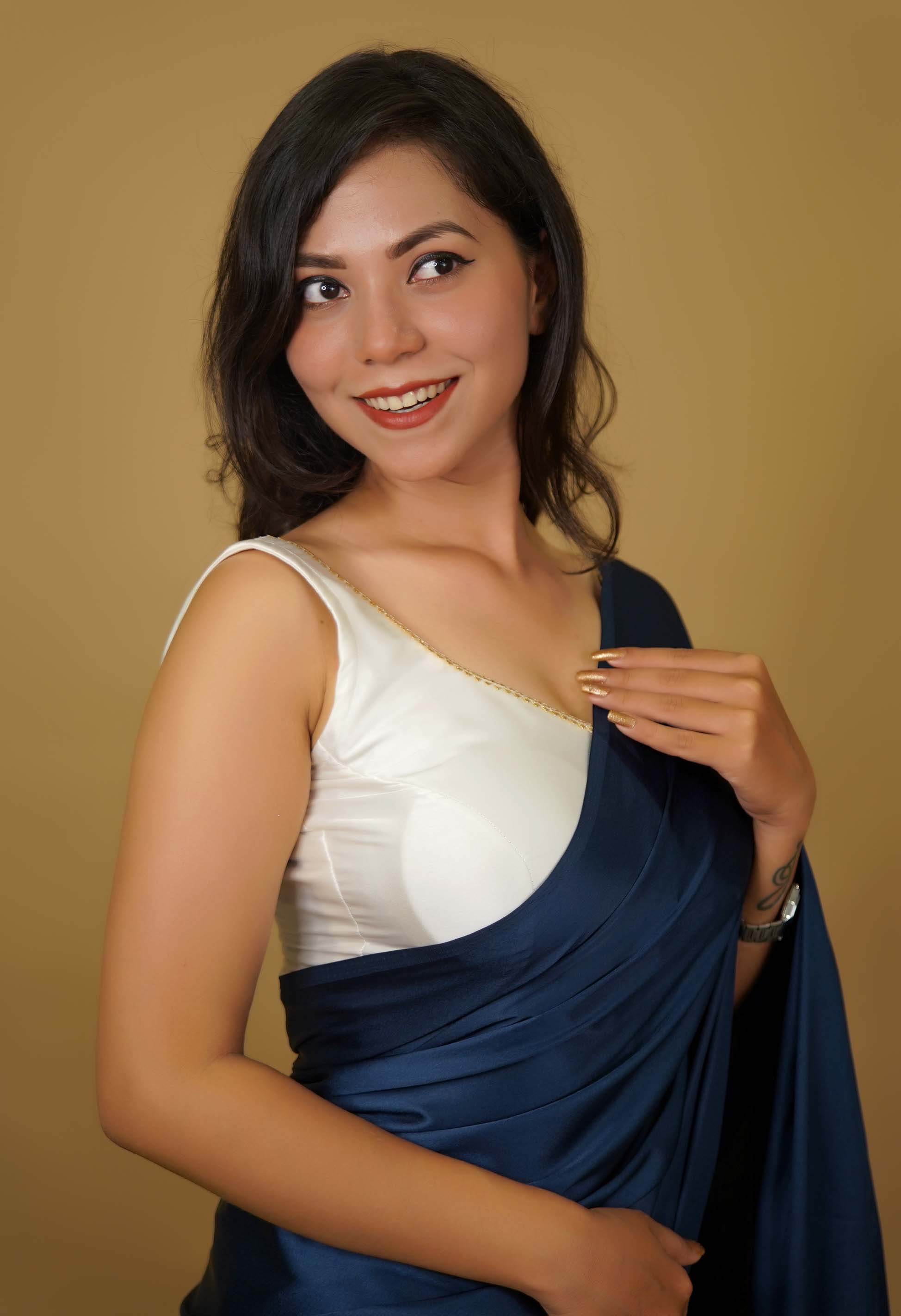 Ready to Wear One Minute Sarees Prestitched Sarees customised Plus Size