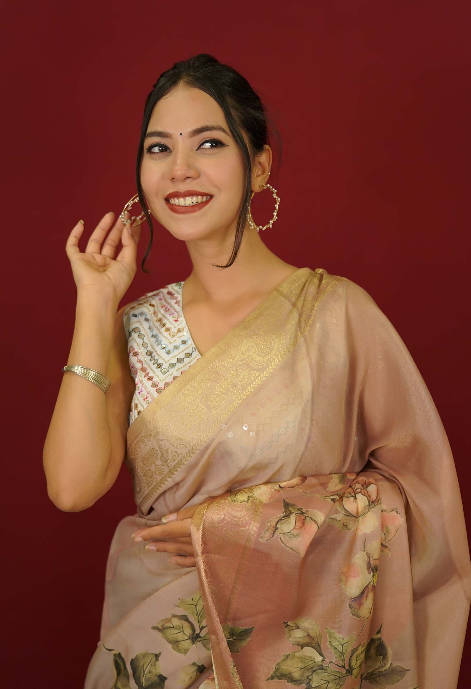 Ready to Wear One Minute Sarees Prestitched Sarees customised Plus Size