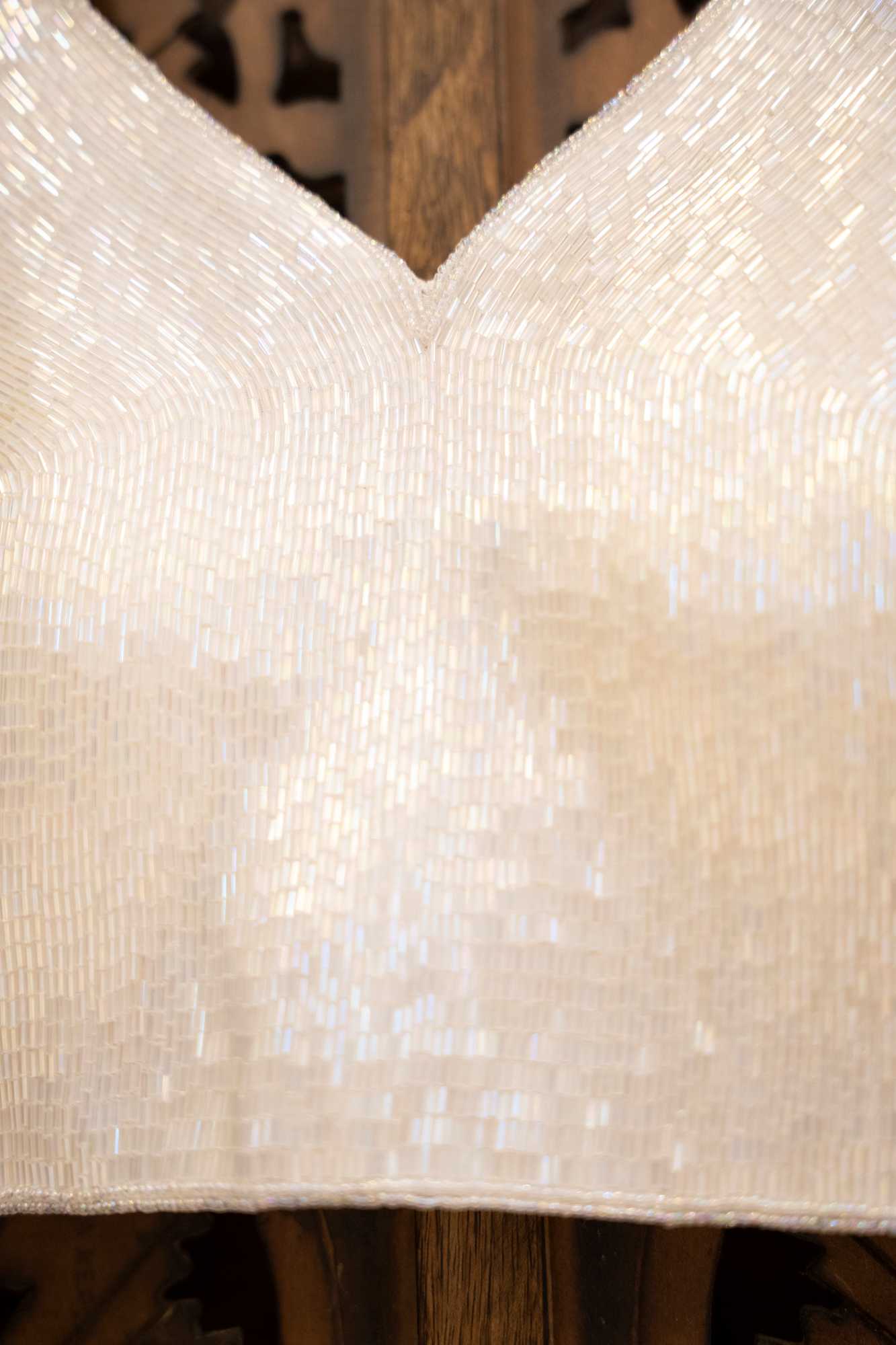 White Hand-Embellished Designer Blouse