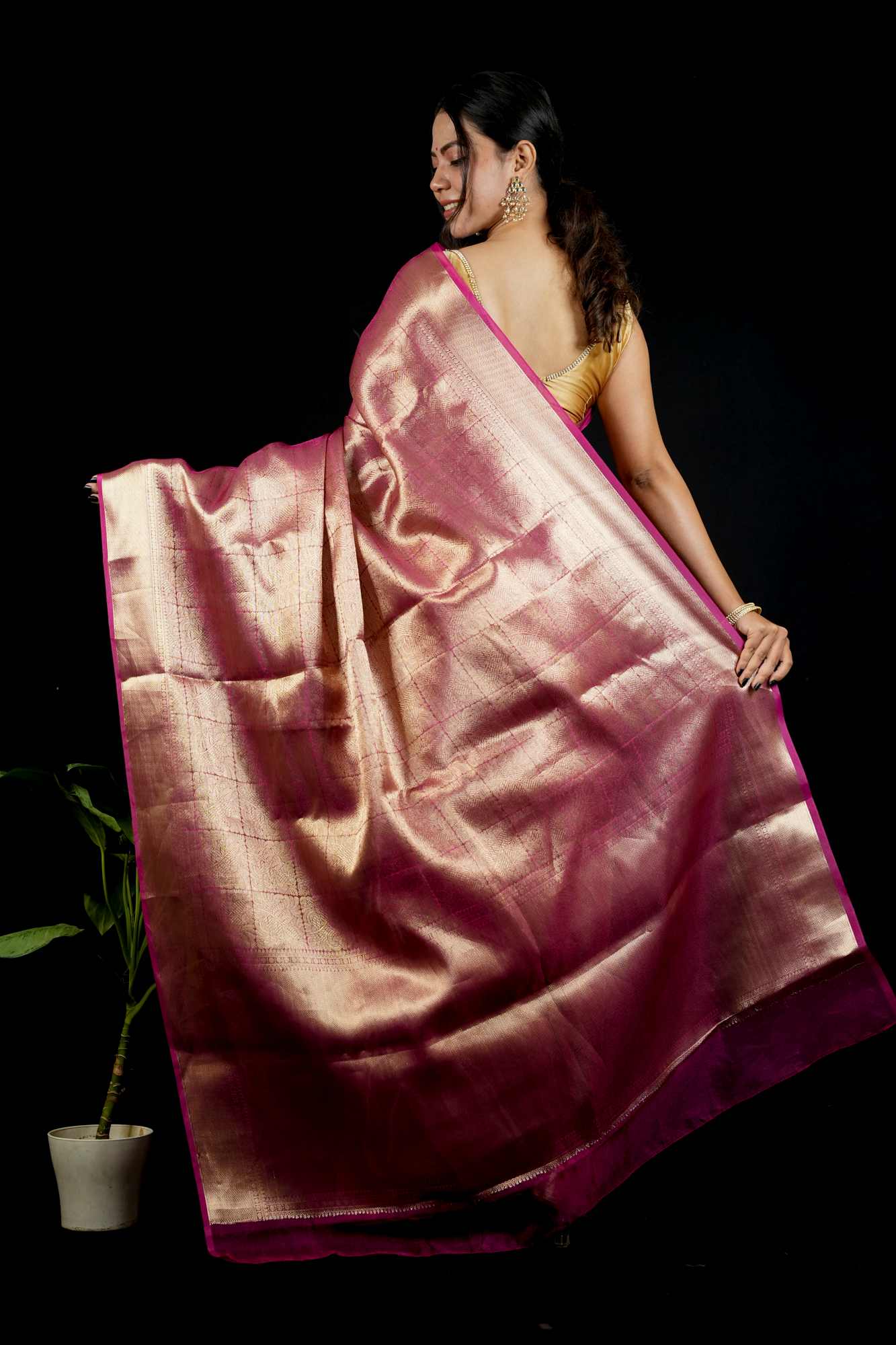 Deepika Padukone inspired Kanjivaram Ready to wear saree