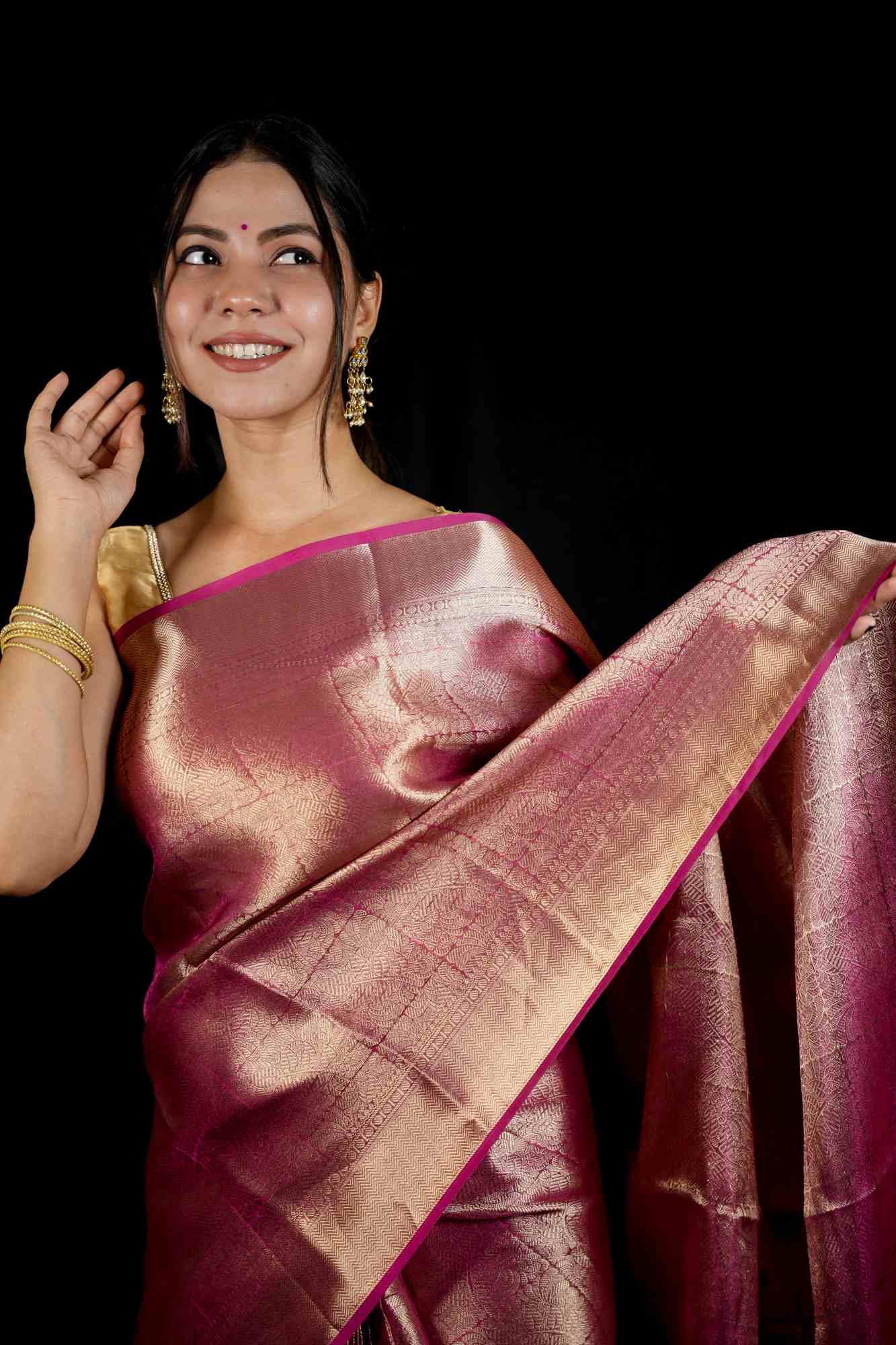 Deepika Padukone inspired Kanjivaram Ready to wear saree