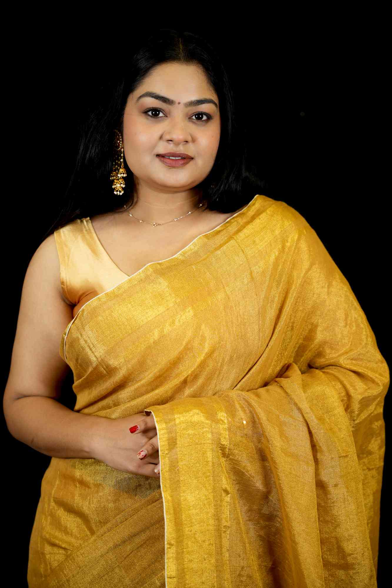 Tissue Handloom Traditional Weaving Ready to Wear Saree