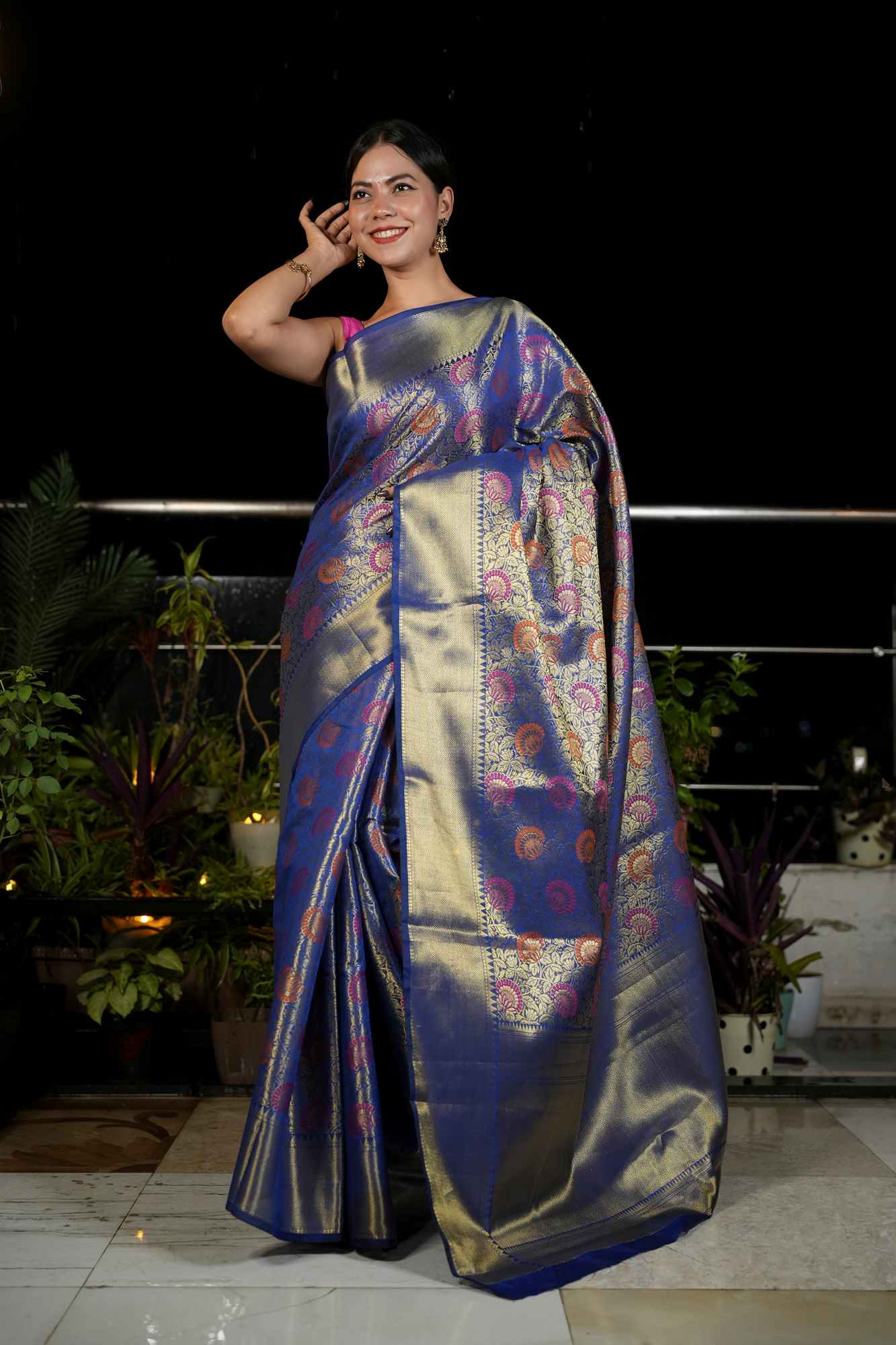 Nita Ambani inspired Banarasi ready to wear saree