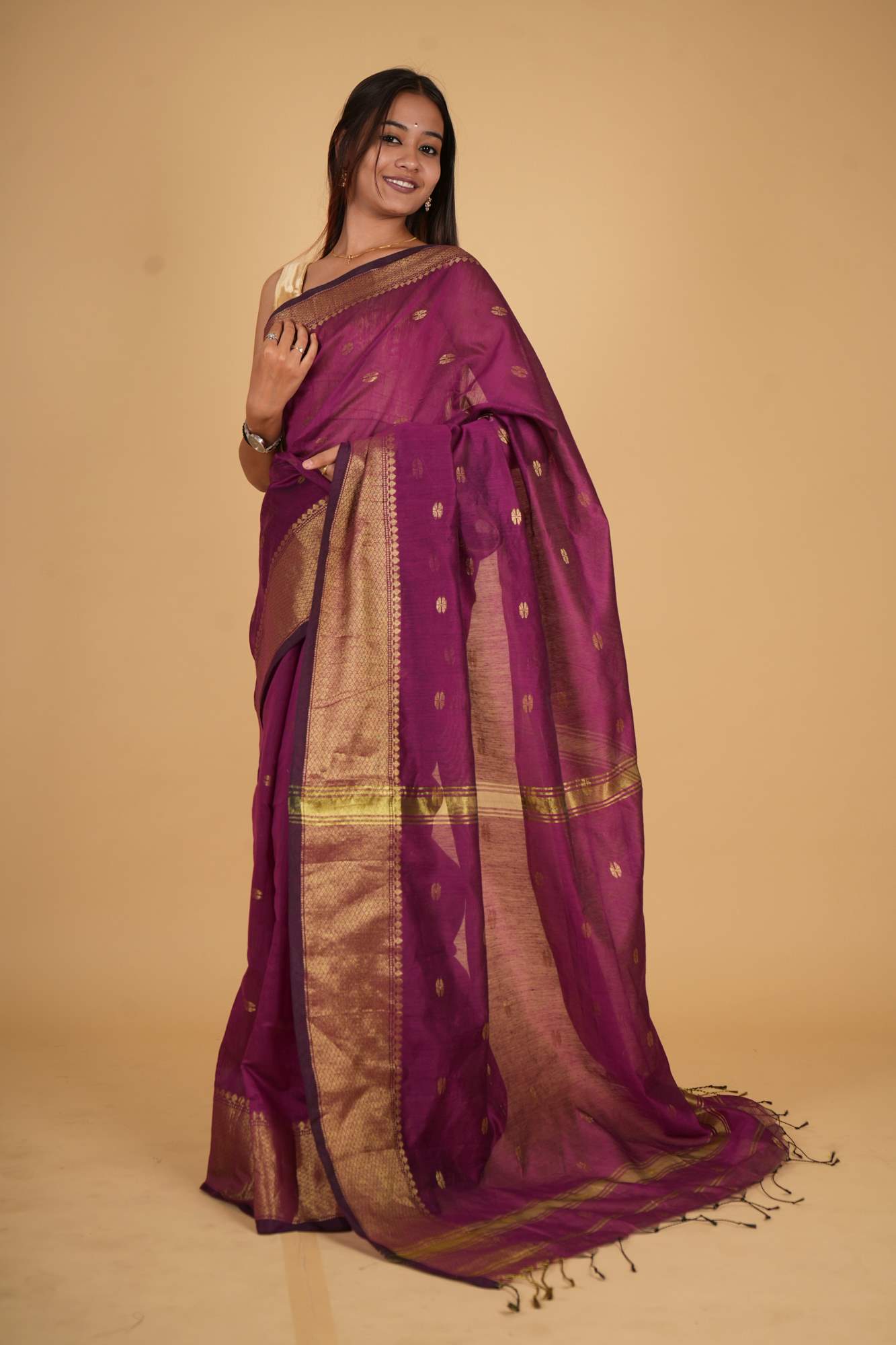 Maheshwari cotton silk Ready to wear saree