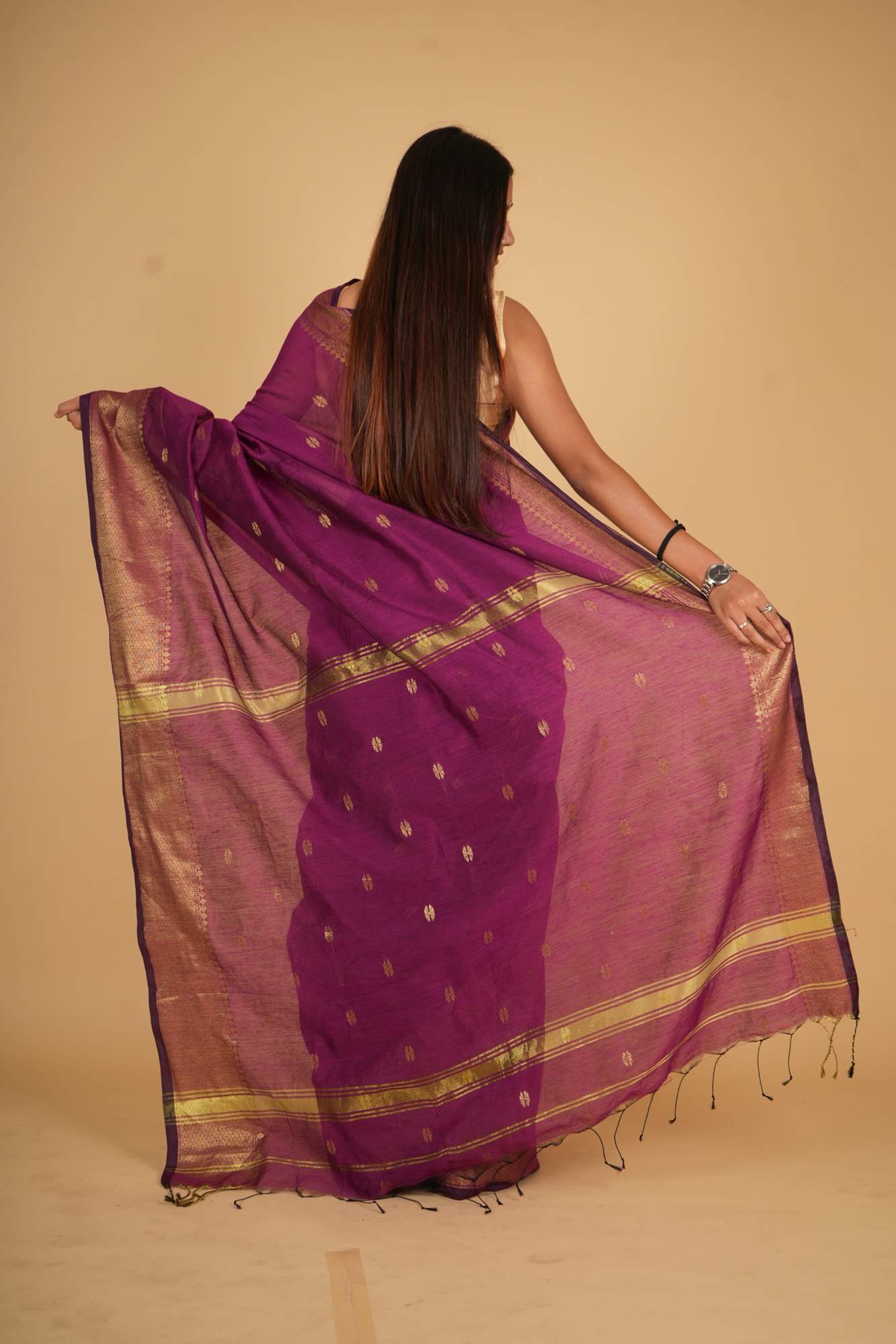 Maheshwari cotton silk Ready to wear saree