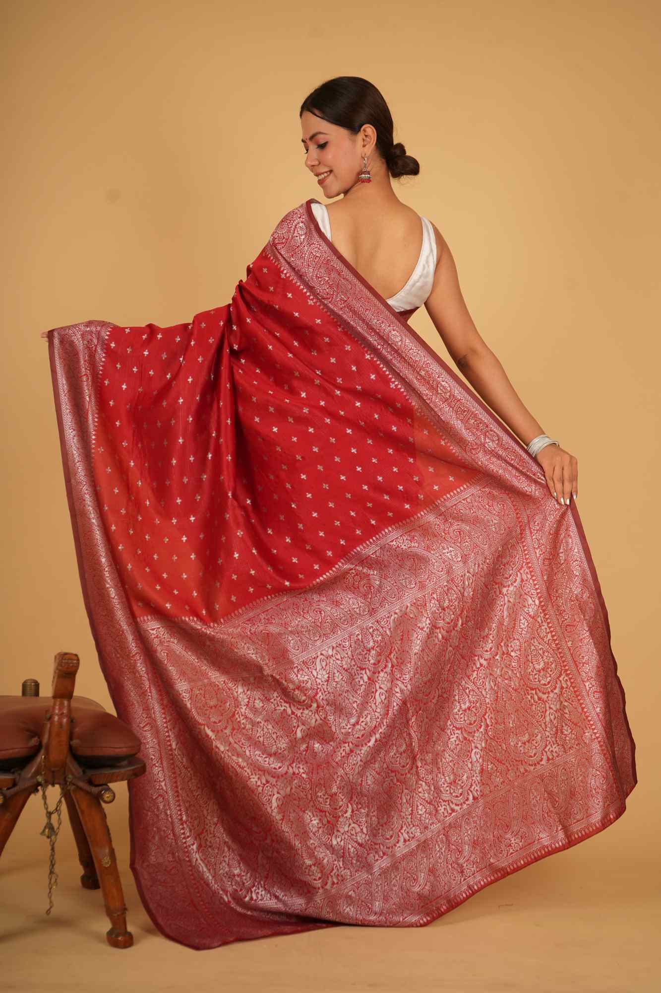 Banarasi festive ready to wear saree